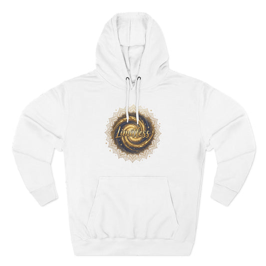 Limitless Gold Mandala Hoodie — Inspirational Graphic Fleece Pullover