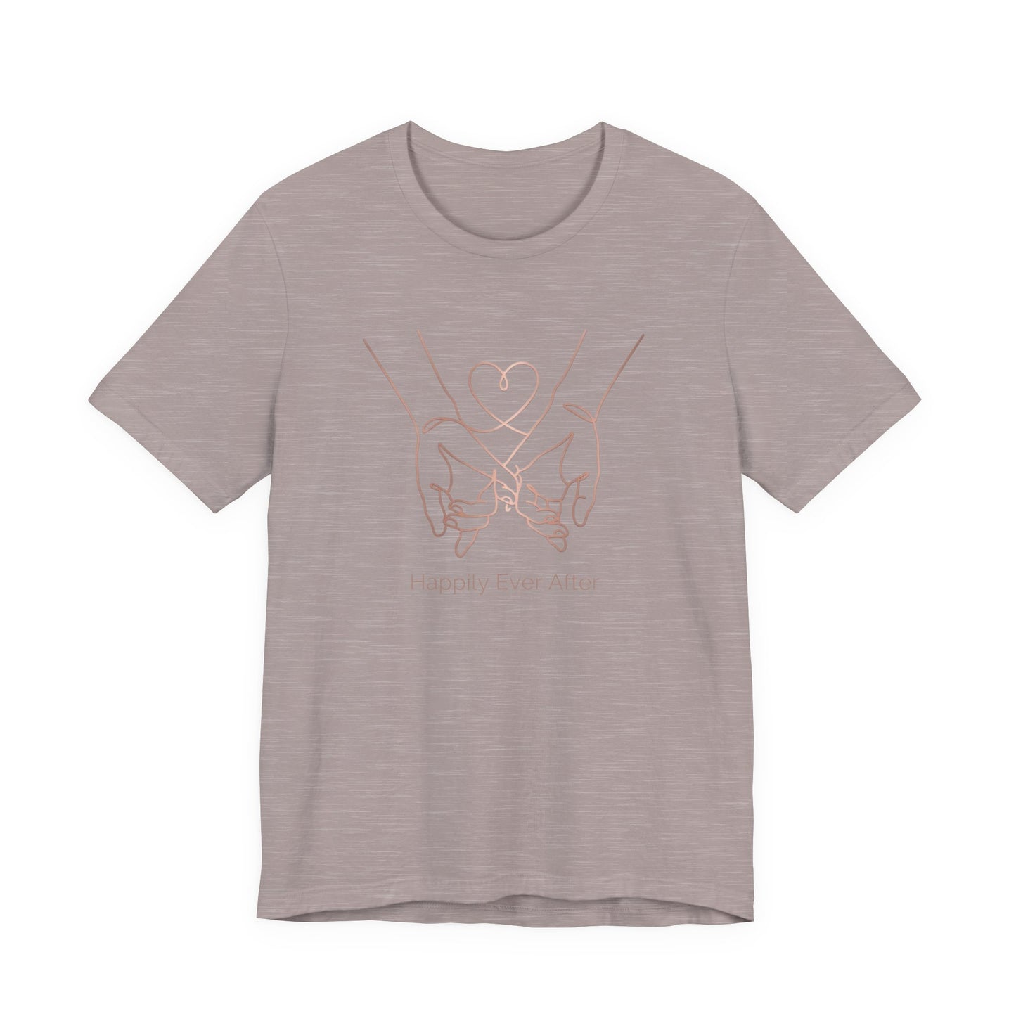 "Happily Ever After" Tee — Beautiful Line Art Love Bond