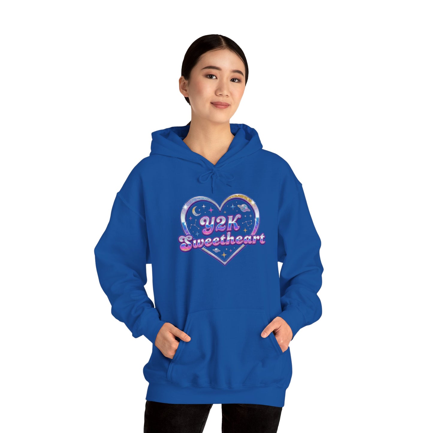Y2K Sweetheart Classic Warmth Hoodie – Valentine Cozy Heart