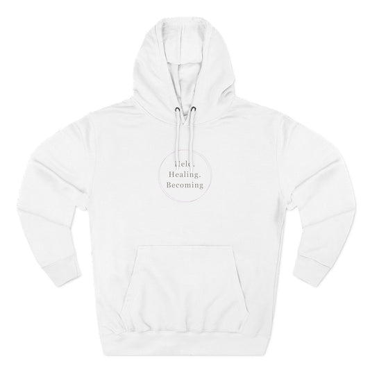 Held Healing Becoming Hoodie | Minimal Affirmation Fleece