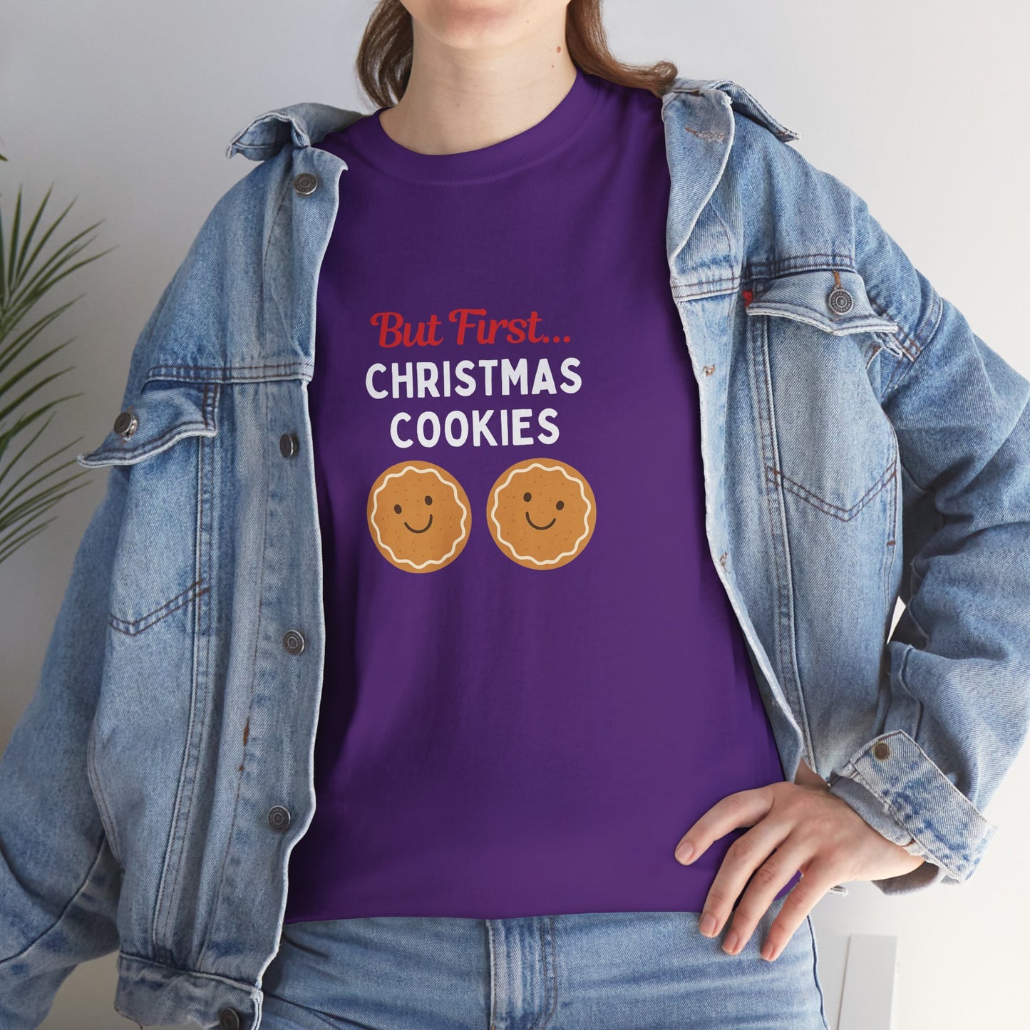But First… Christmas Cookies T-Shirt | Funny Holiday Baking Tee
