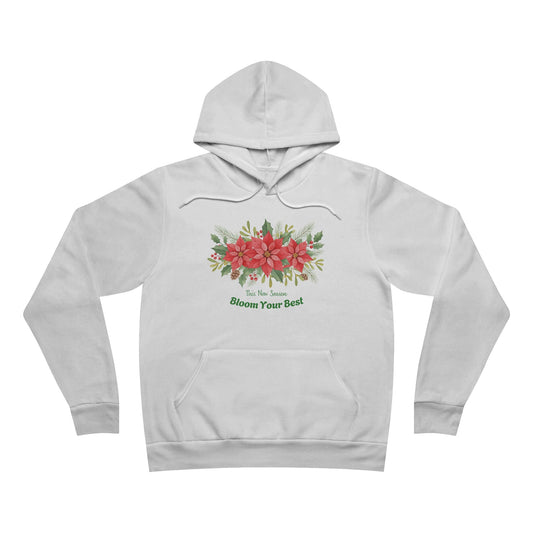 "This New Season – Bloom Your Best" Cozy Floral Motivation Hoodie