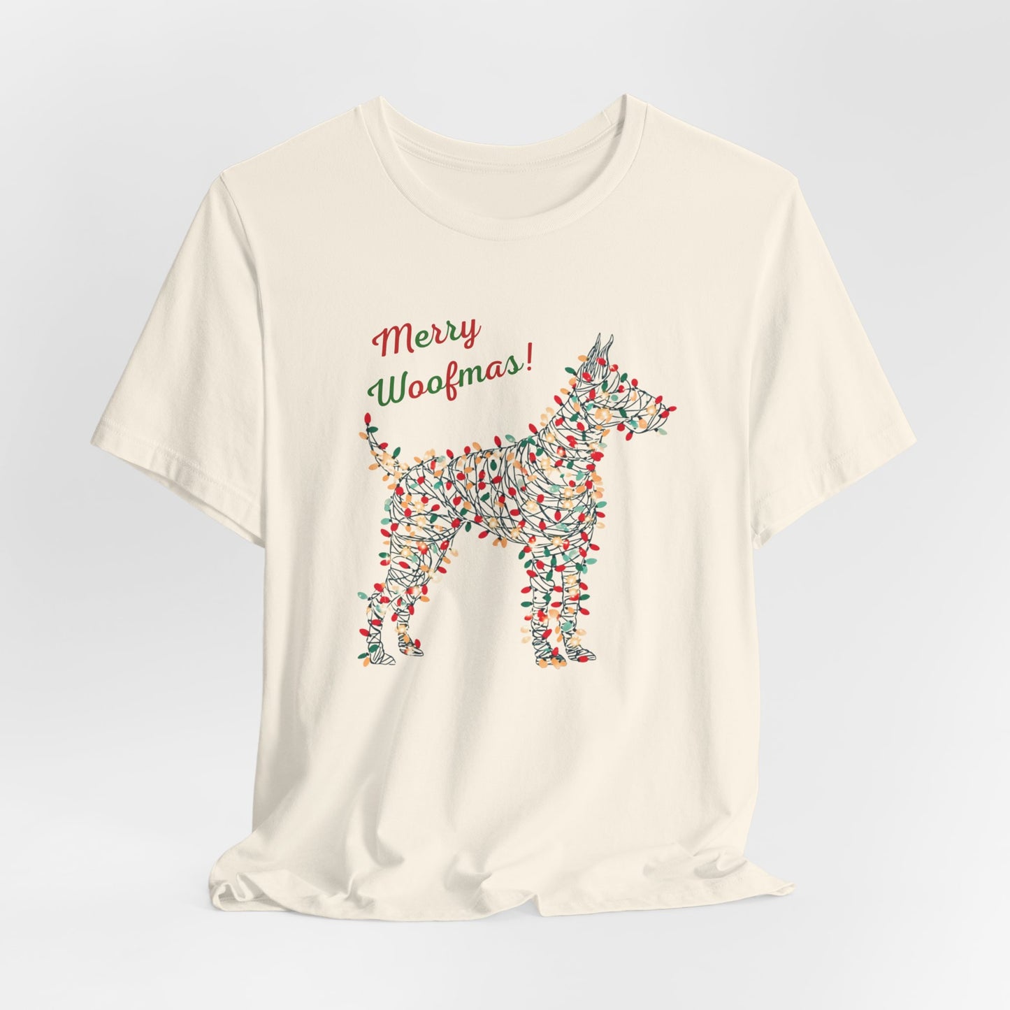 Merry Woofmas! Dog Christmas Lights T-Shirt