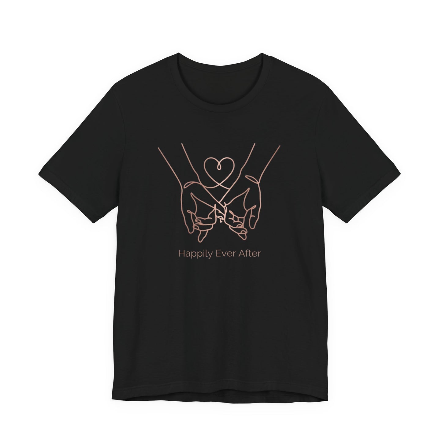 "Happily Ever After" Tee — Beautiful Line Art Love Bond
