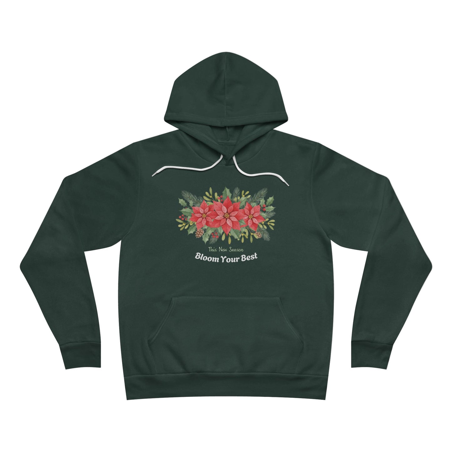 "This New Season – Bloom Your Best" Cozy Floral Motivation Hoodie