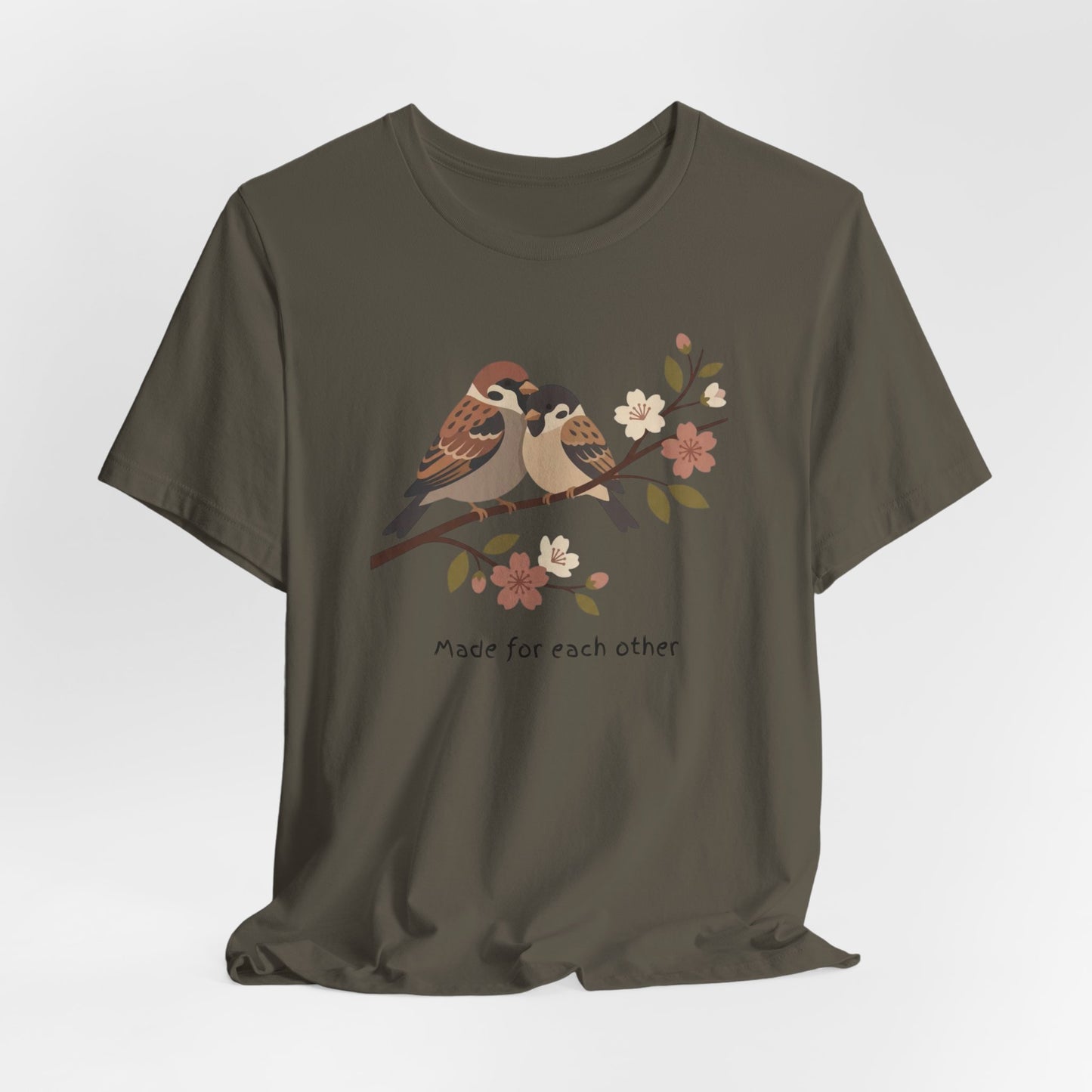 Made for Each Other Tee — Symbolic Expression with Birds