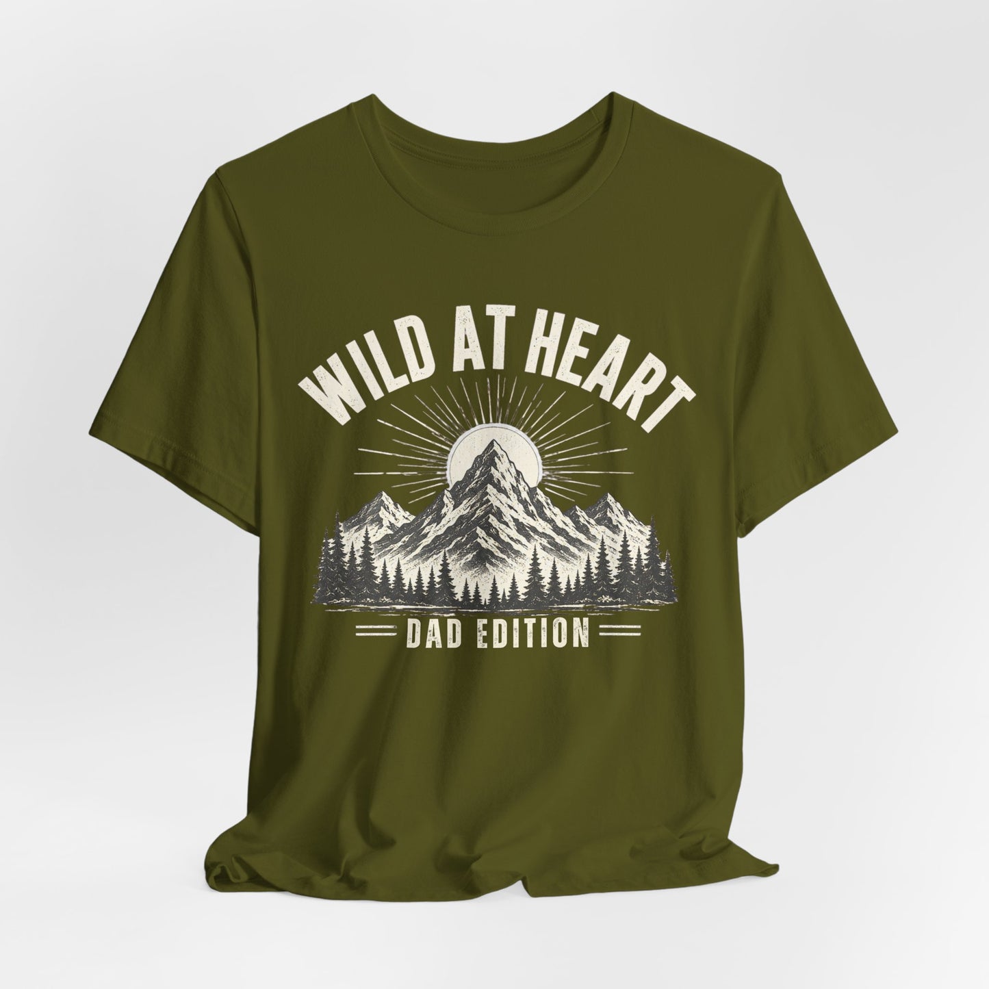 Wild at Heart Dad Shirt | Outdoor Adventure Father's Day Tee | Mountain Dad Gift | Nature Lover Dad