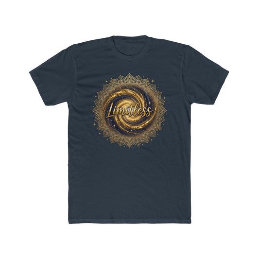 "Limitless" Tee | Inspirational Gold Mandala Galaxy Graphic T-Shirt