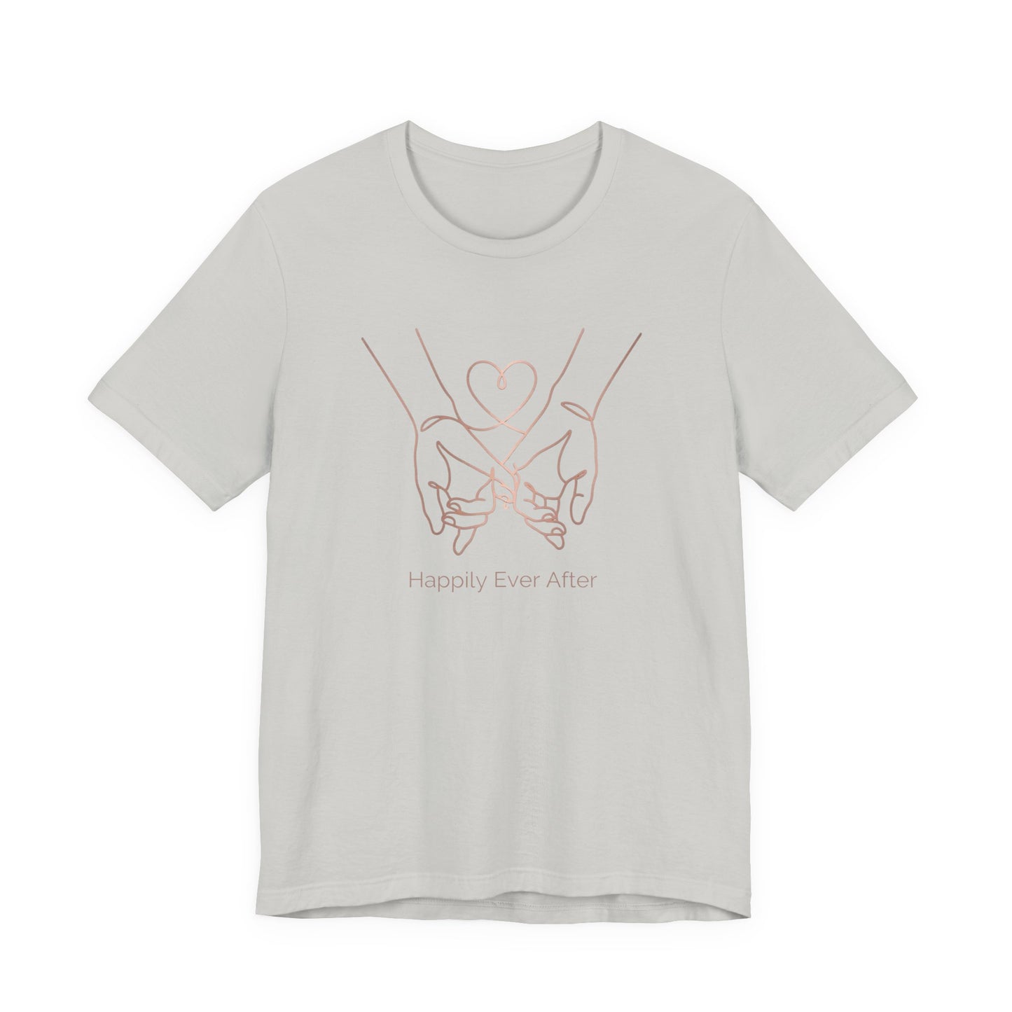 "Happily Ever After" Tee — Beautiful Line Art Love Bond