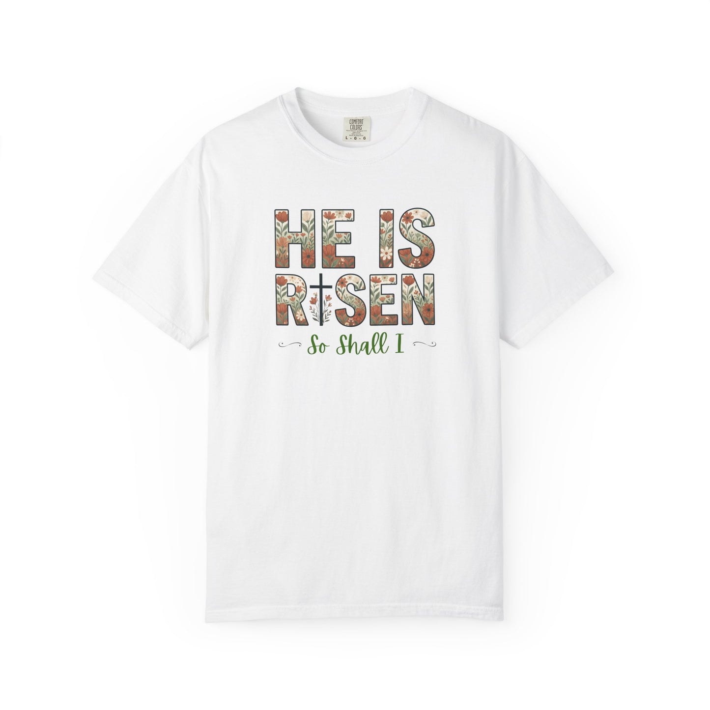 He is Risen Easter T-Shirt | Christian Faith Spring Tee