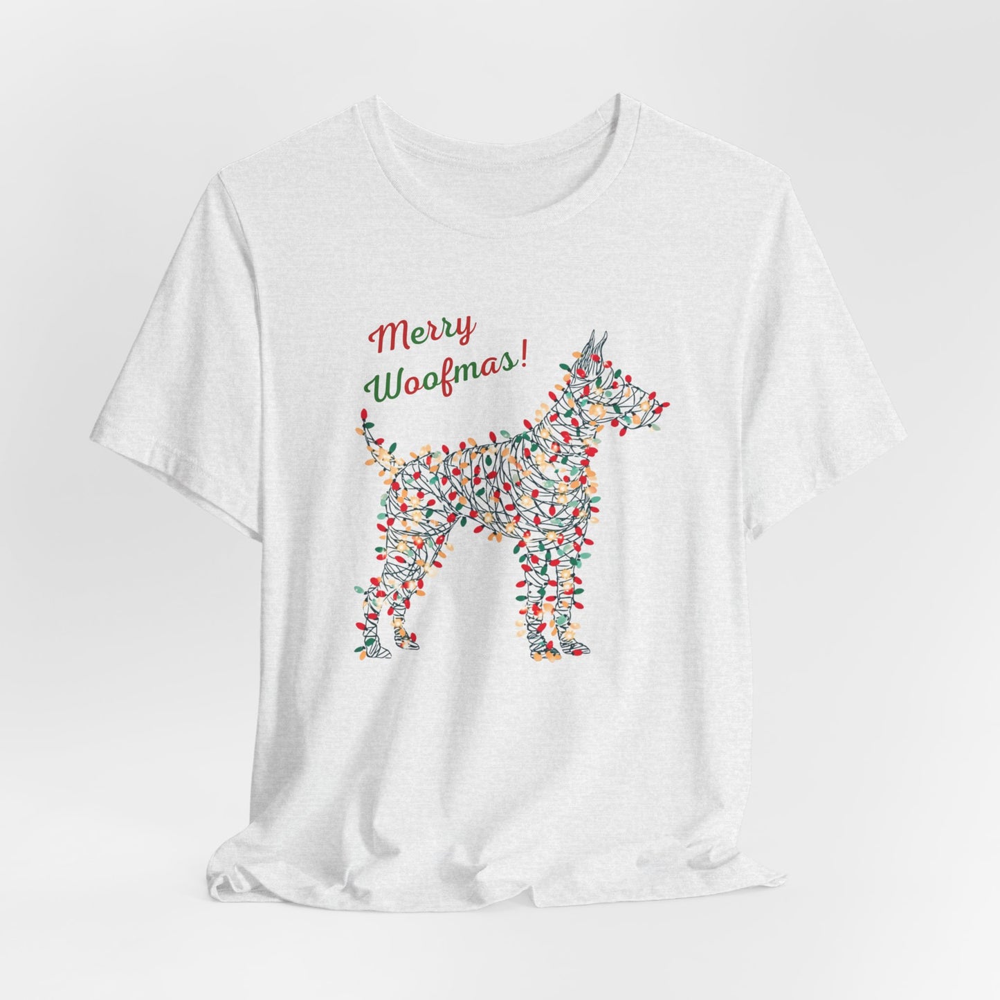 Merry Woofmas! Dog Christmas Lights T-Shirt