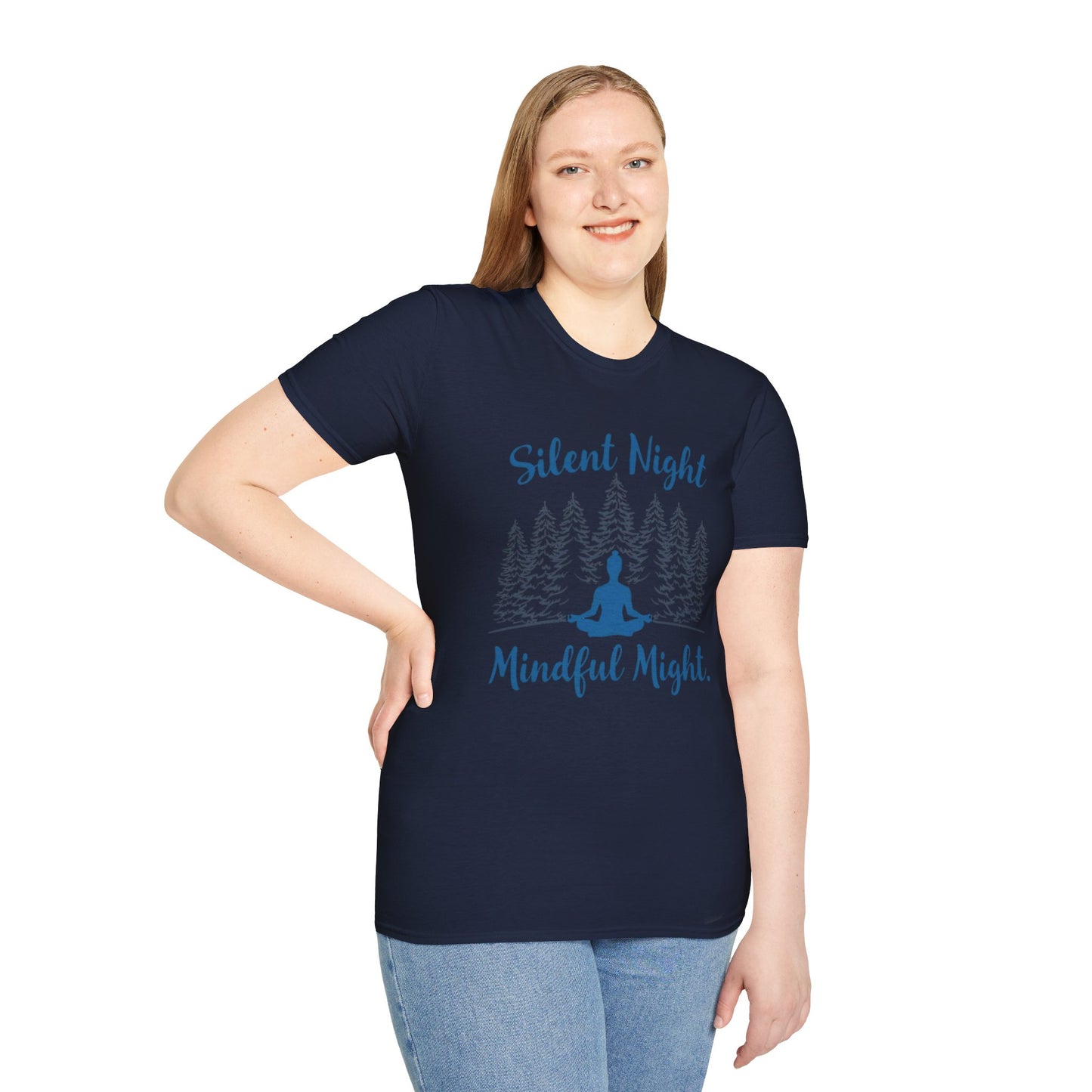 Silent Night, Mindful Might — Winter Meditation T-Shirt