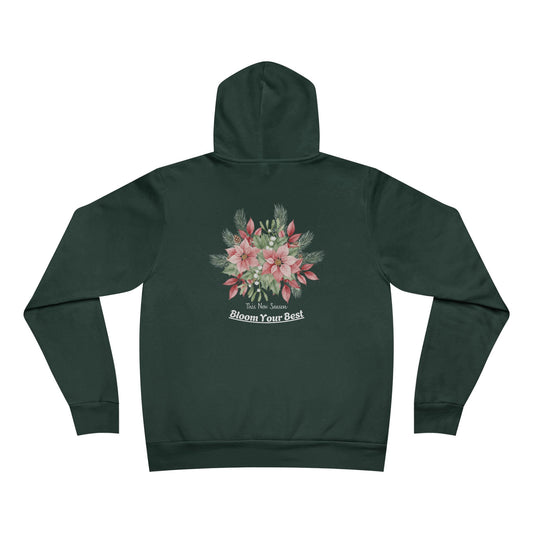 "This New Season – Bloom Your Best" - Floral Motivation Hoodie