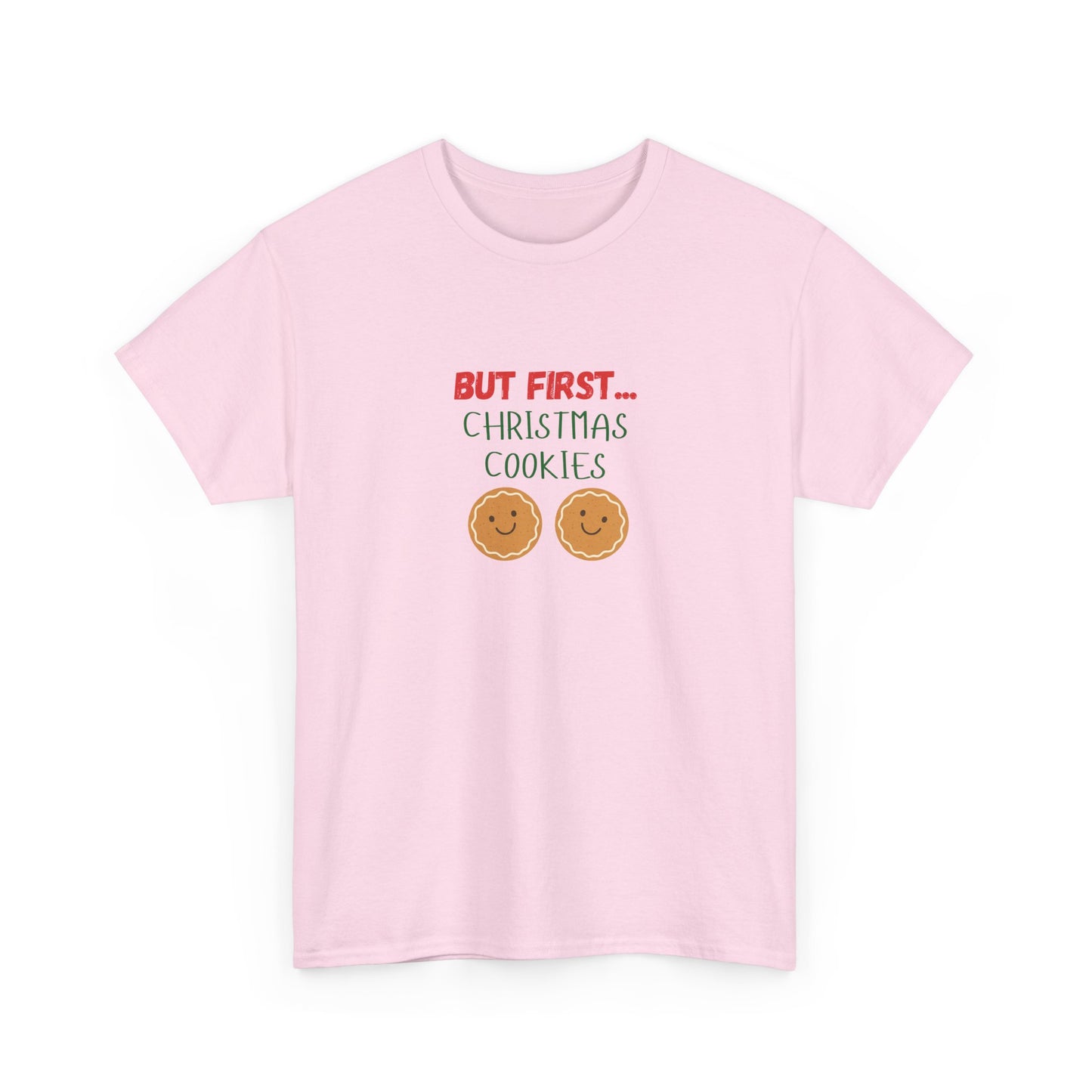 But First Cookies T-Shirt | Minimal Holiday Cookie Graphic Tee