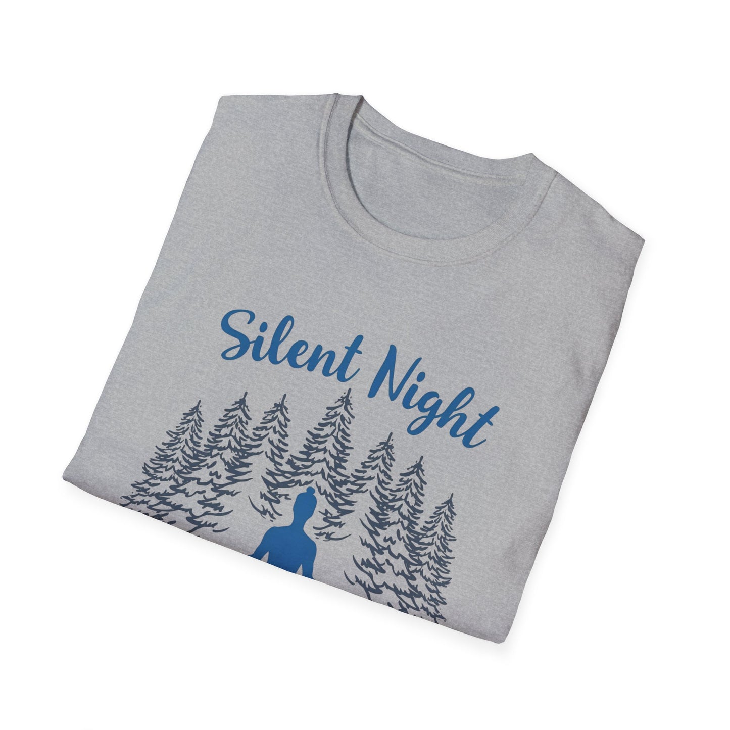 Silent Night, Mindful Might — Winter Meditation T-Shirt