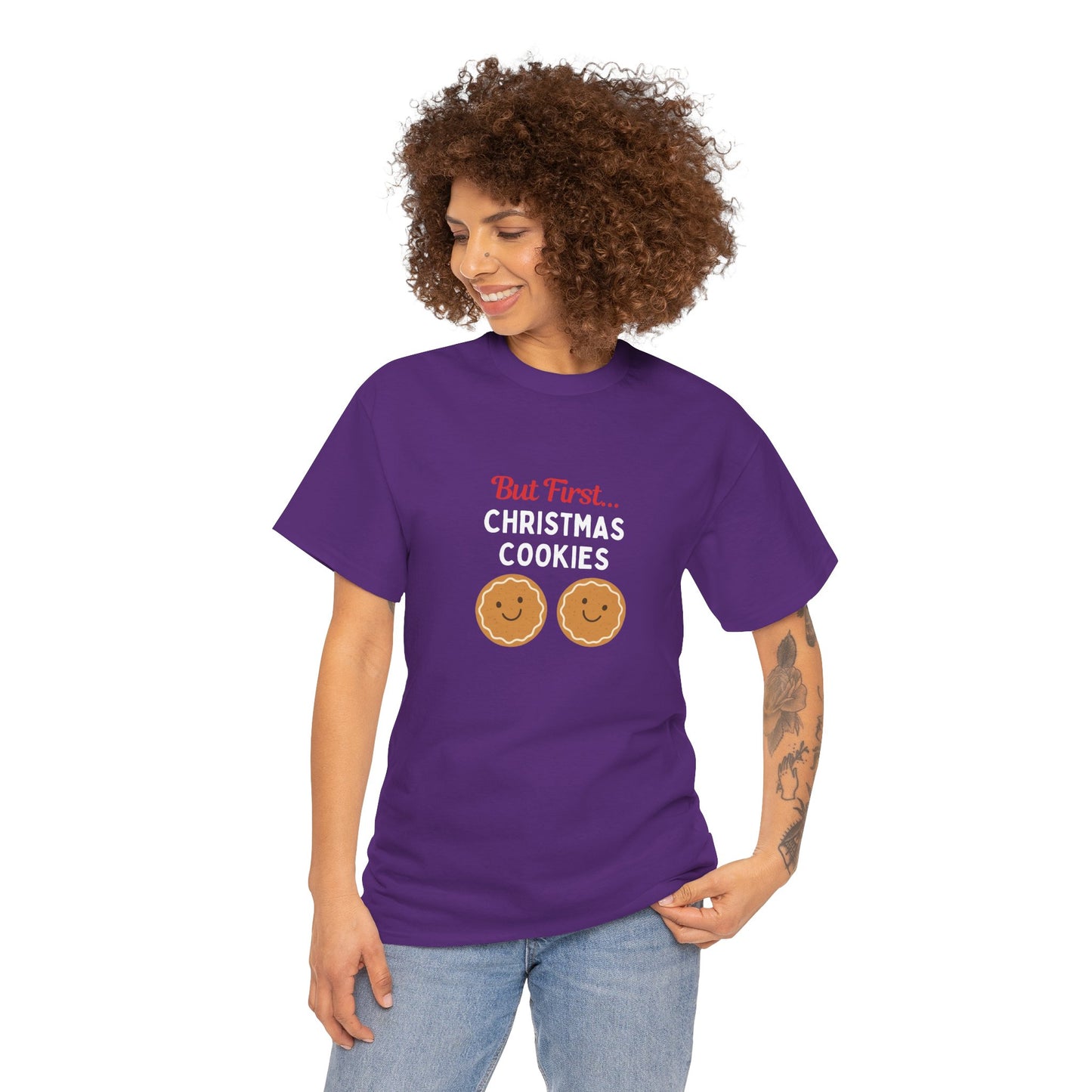 But First… Christmas Cookies T-Shirt | Funny Holiday Baking Tee