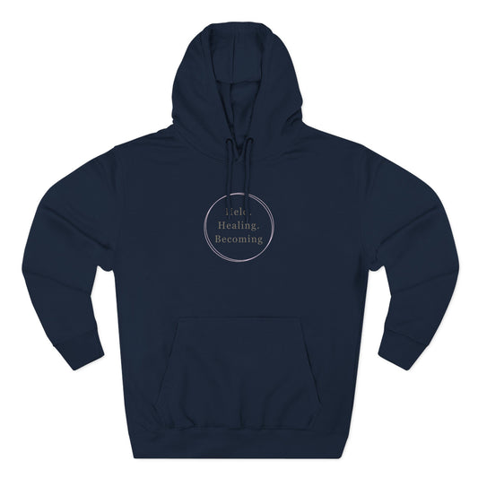 Held Healing Becoming Hoodie | Minimal Affirmation Fleece