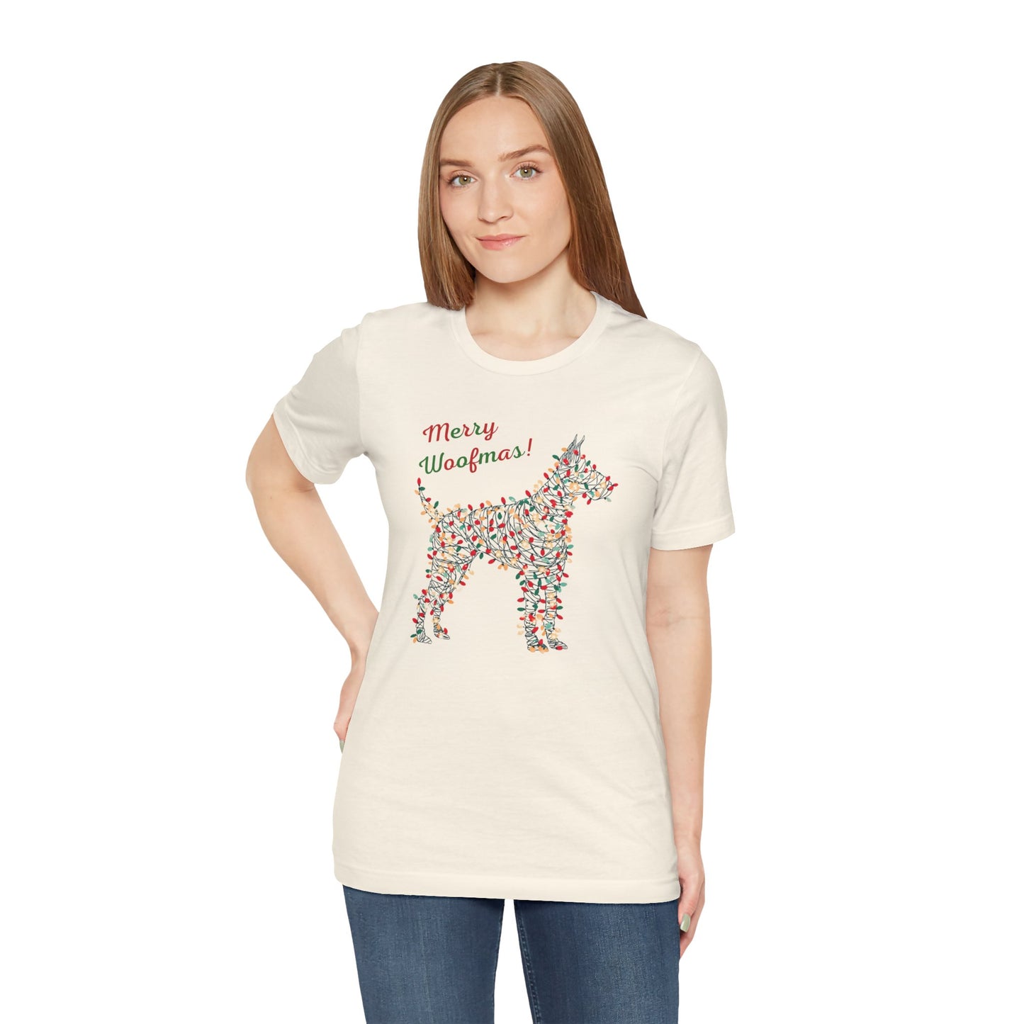 Merry Woofmas! Dog Christmas Lights T-Shirt