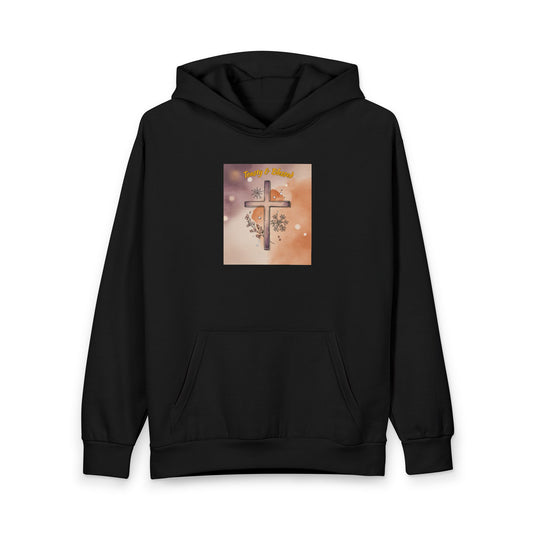 Toasty & Blessed – Christian Winter Cross Hoodie (LS16001)