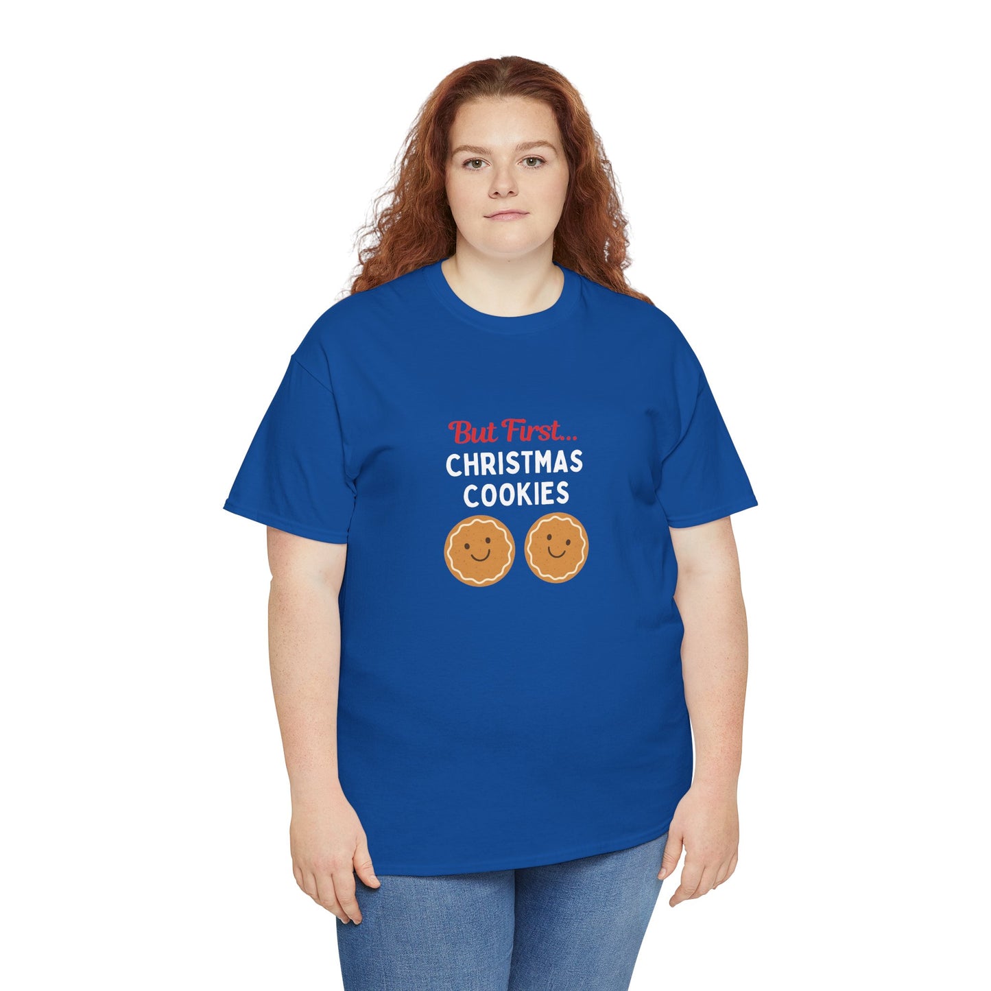 But First… Christmas Cookies T-Shirt | Funny Holiday Baking Tee