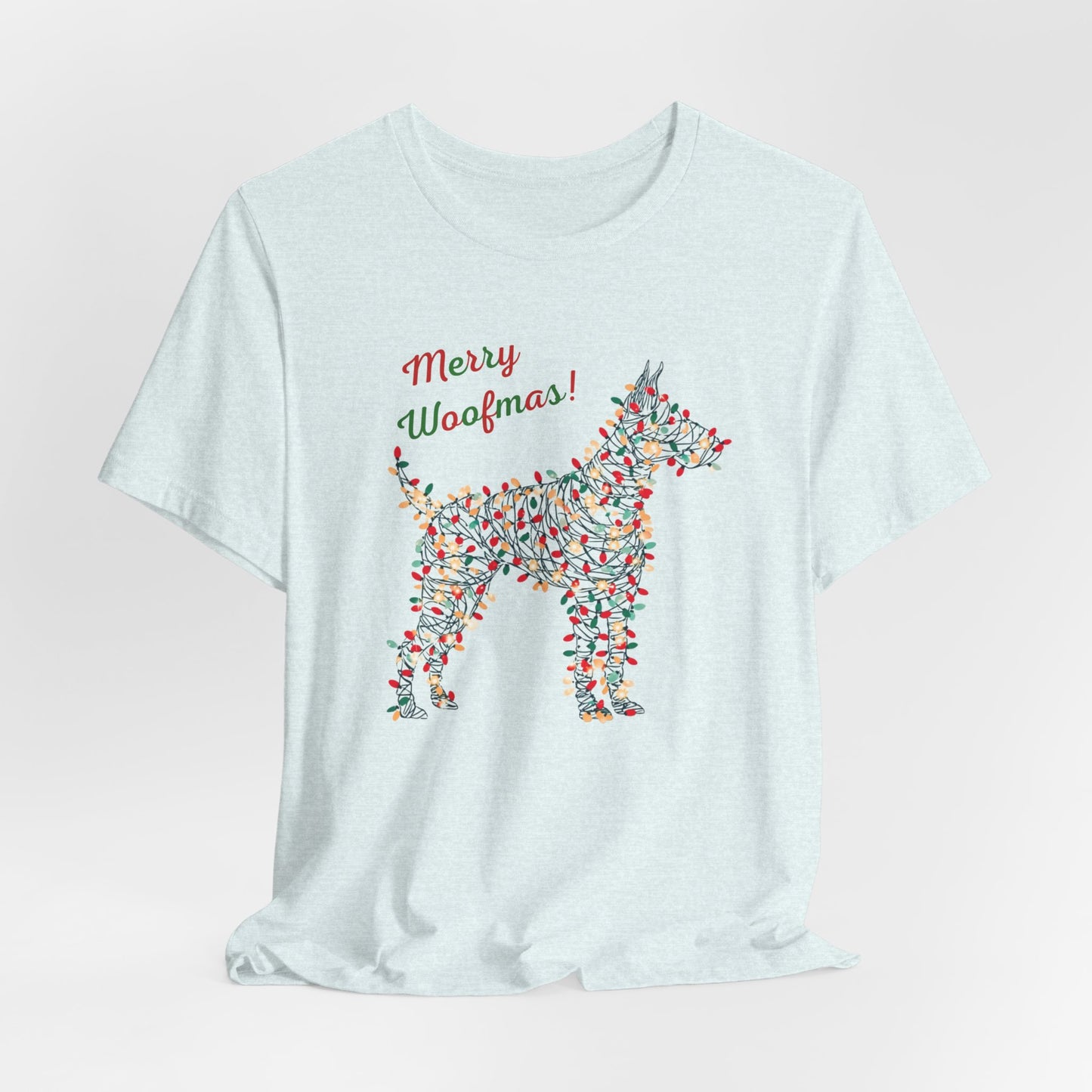 Merry Woofmas! Dog Christmas Lights T-Shirt