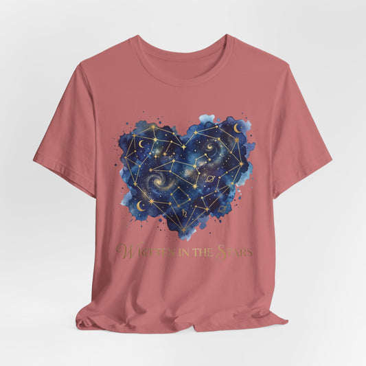 Love Written in the Stars Tee – Celestial Valentine Shirt