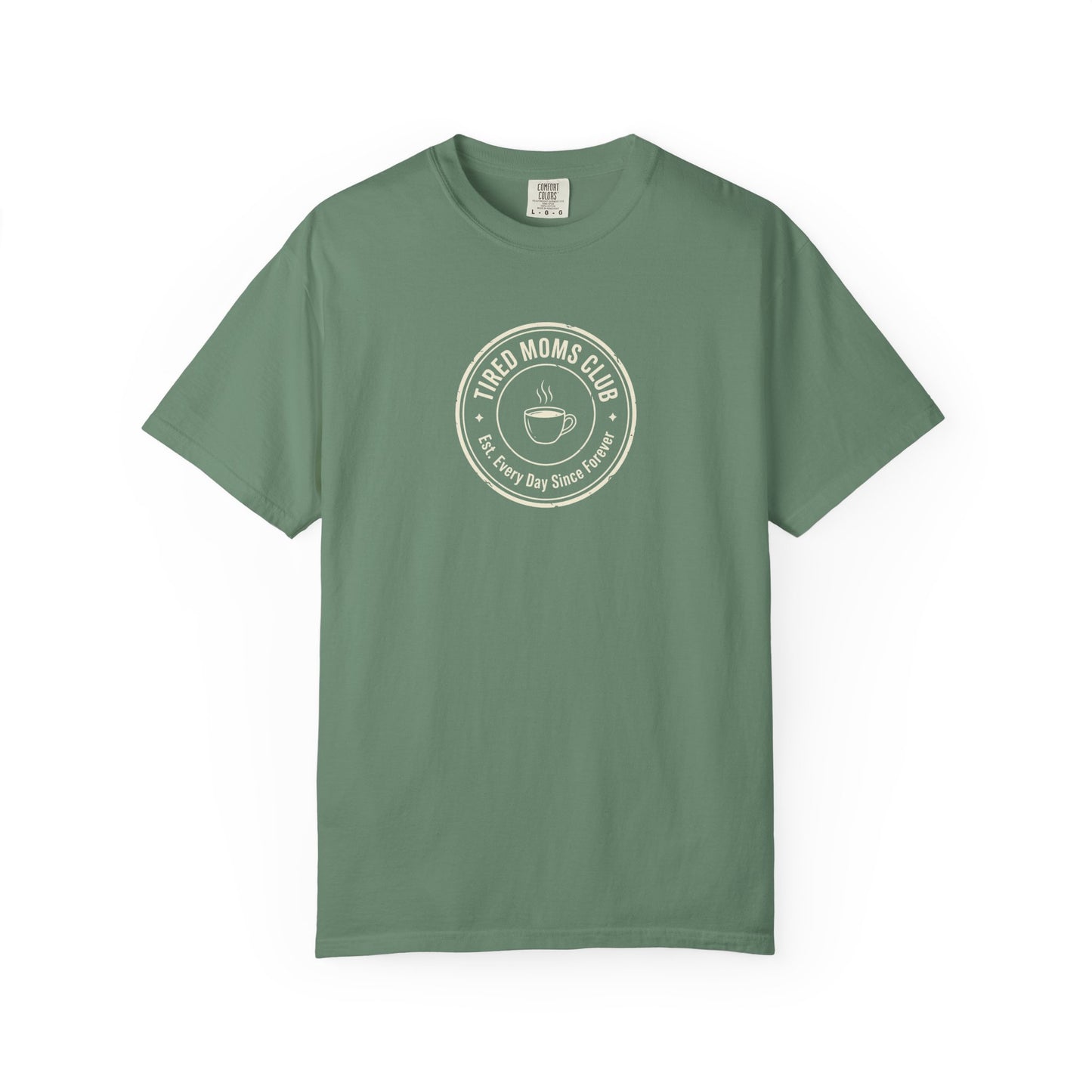 Tired Moms Club T-Shirt | Medium Center Print | Funny Mother's Day Tee | Relatable Mom Gift | Humor Mom Shirt | Gift from Kids