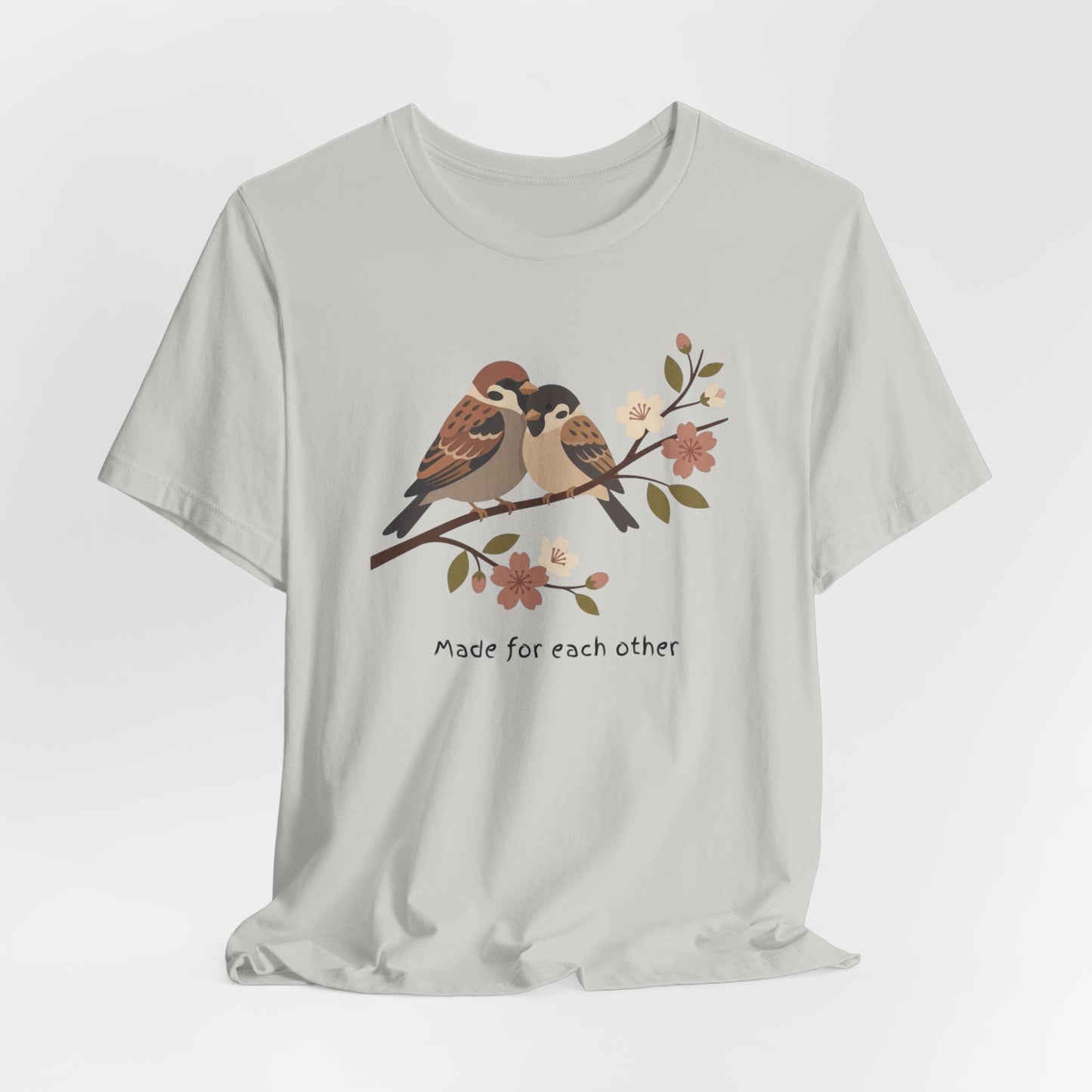 Made for Each Other Tee — Symbolic Expression with Birds