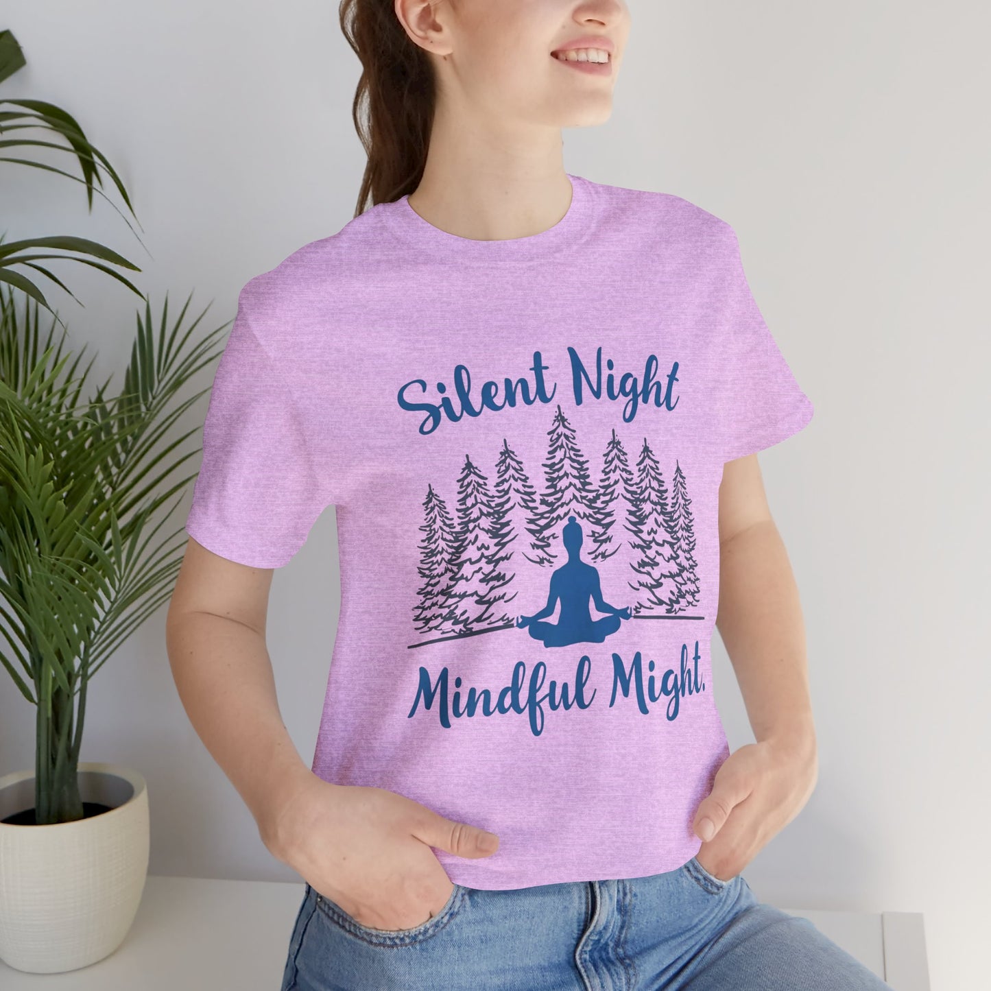 Silent Night, Mindful Might T-Shirt | Winter Meditation & Mindfulness Tee
