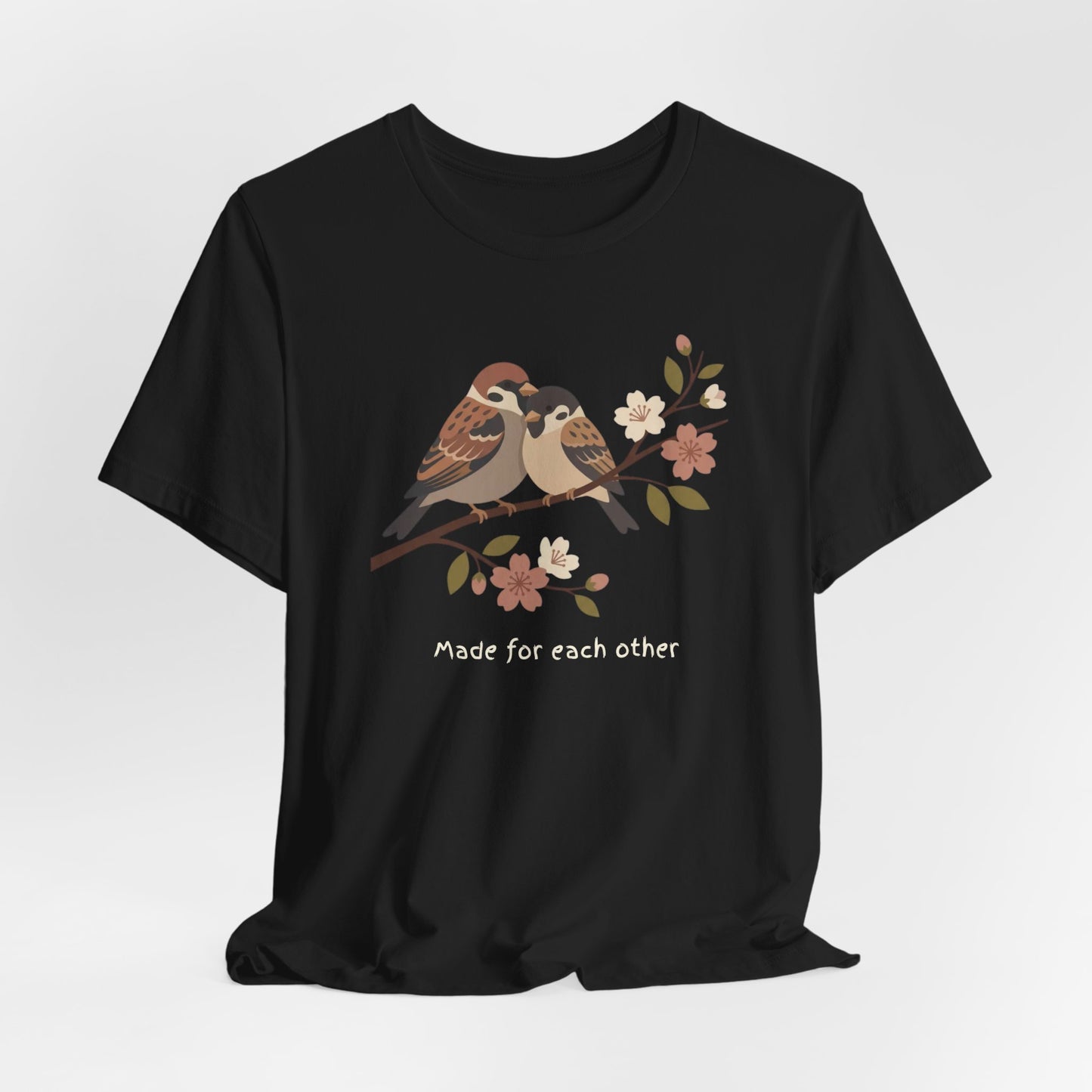 Made for Each Other Tee — Symbolic Expression with Birds