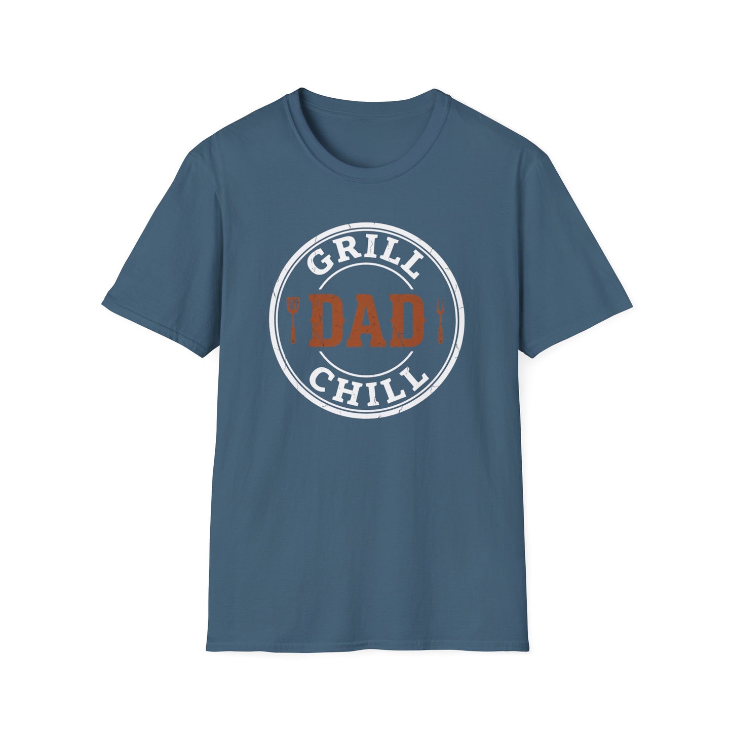 Grill and Chill Dad Shirt | BBQ Dad Father's Day Tee | Funny Dad Grilling Gift | BBQ Lover Dad Shirt