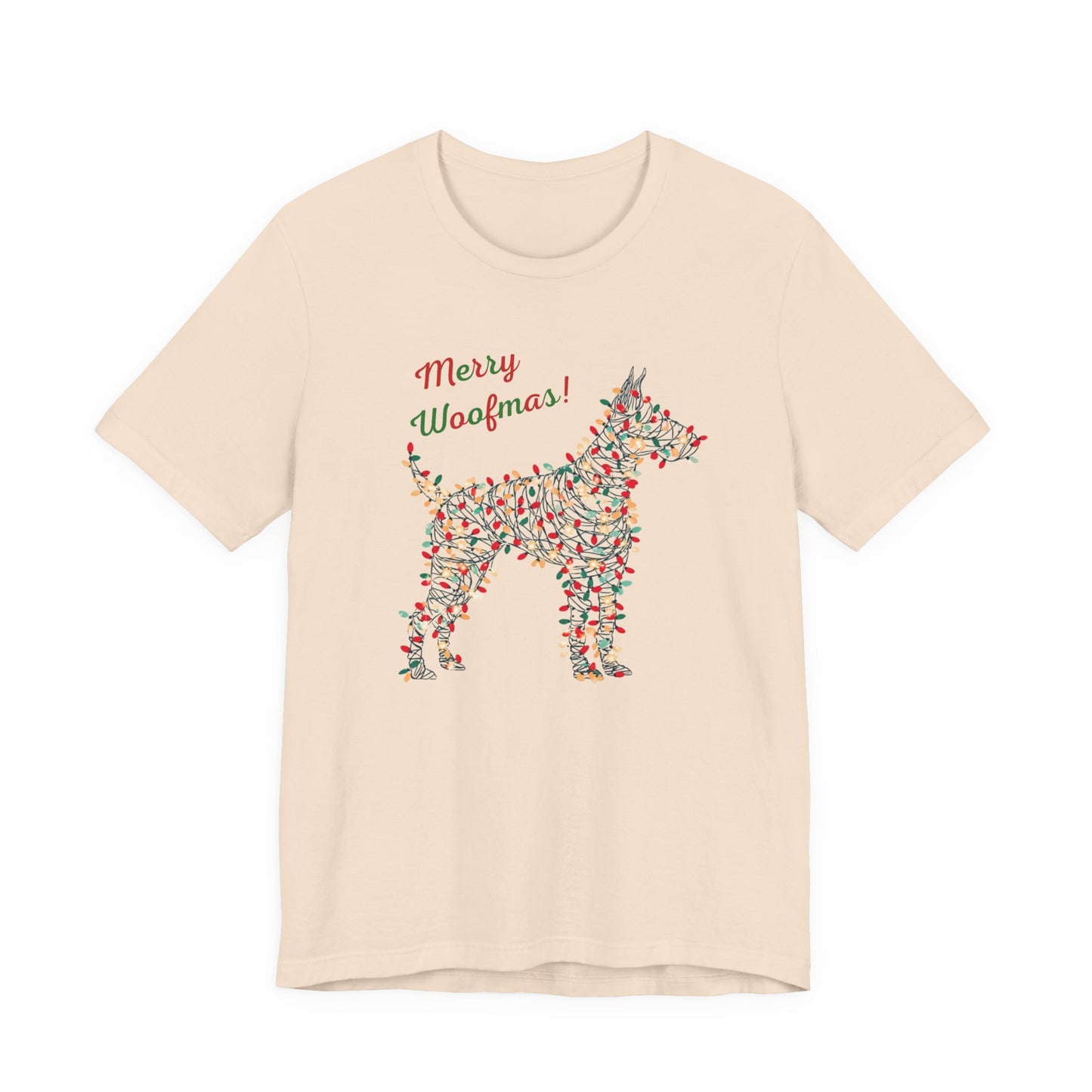 Merry Woofmas! Dog Christmas Lights T-Shirt