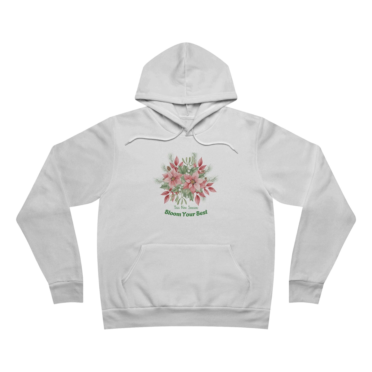 "This New Season – Bloom Your Best" Floral Hoodie