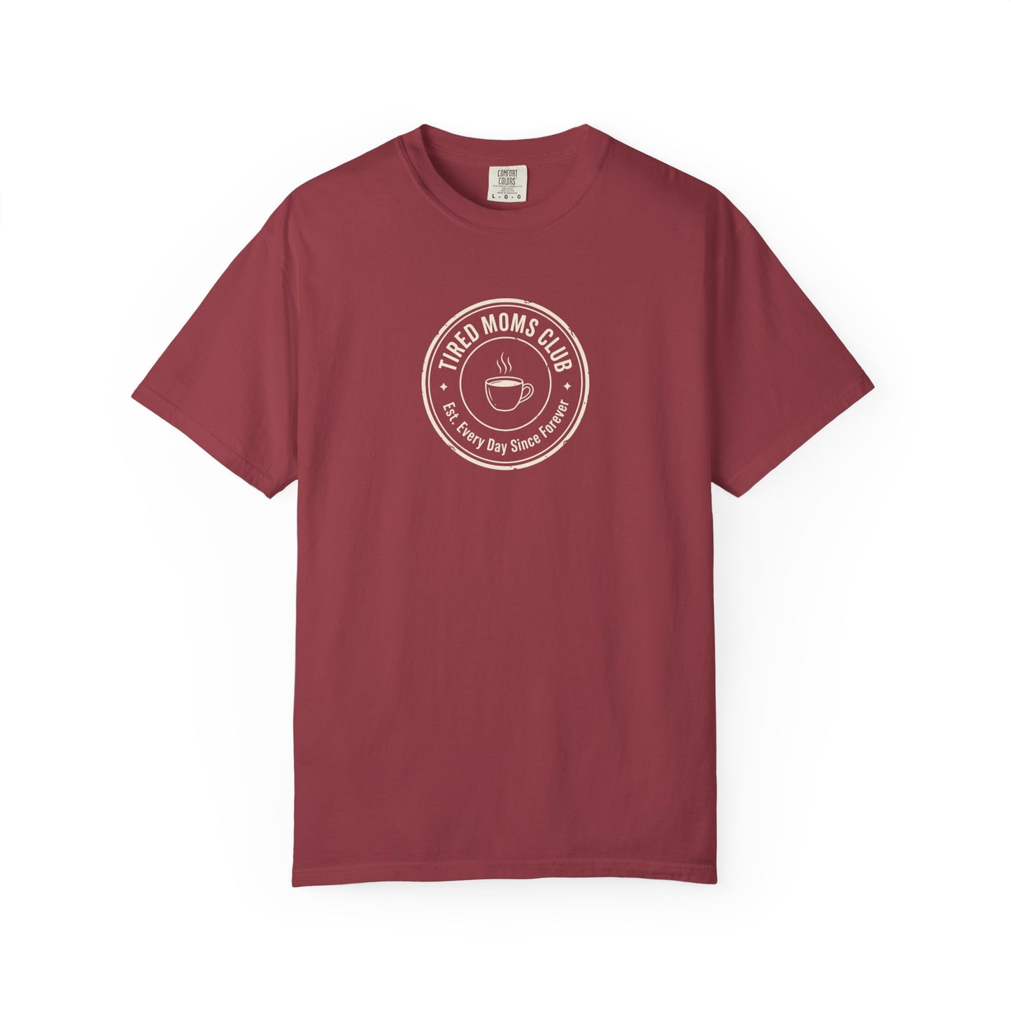 Tired Moms Club T-Shirt | Medium Center Print | Funny Mother's Day Tee | Relatable Mom Gift | Humor Mom Shirt | Gift from Kids