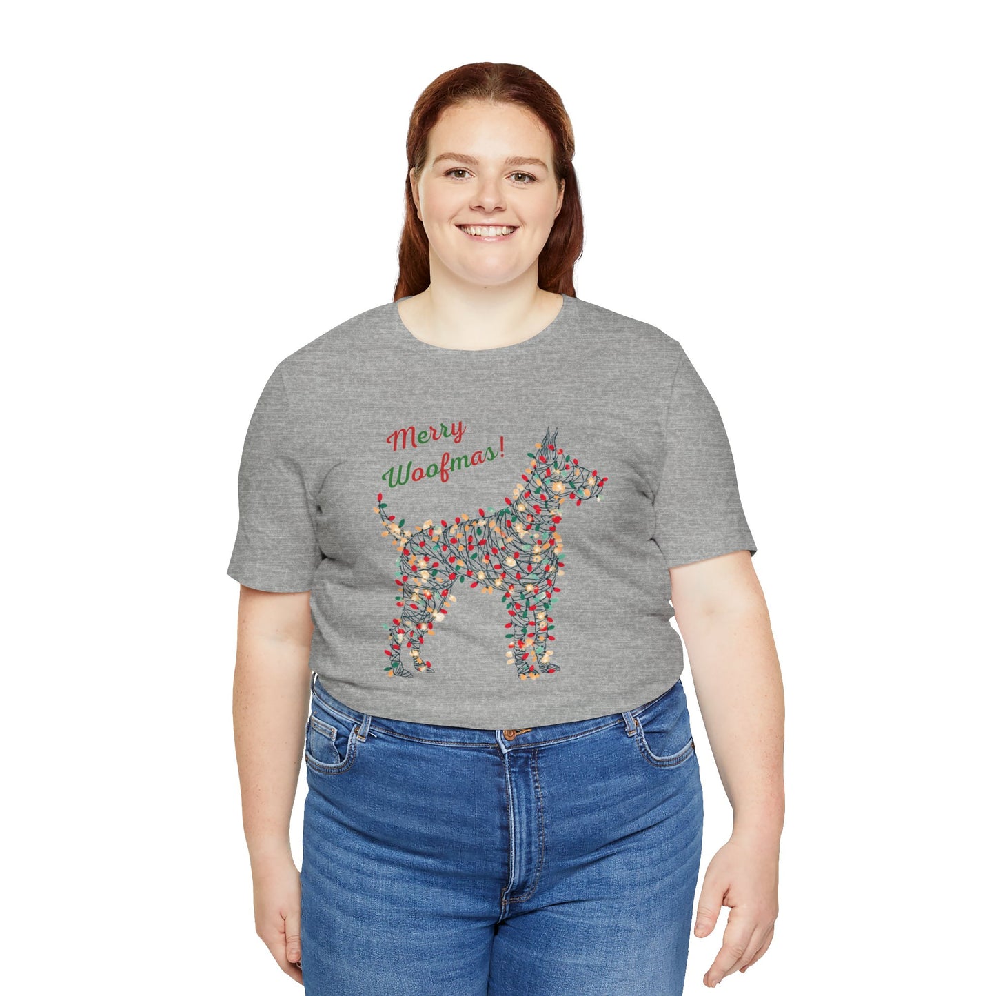 Merry Woofmas! Dog Christmas Lights T-Shirt