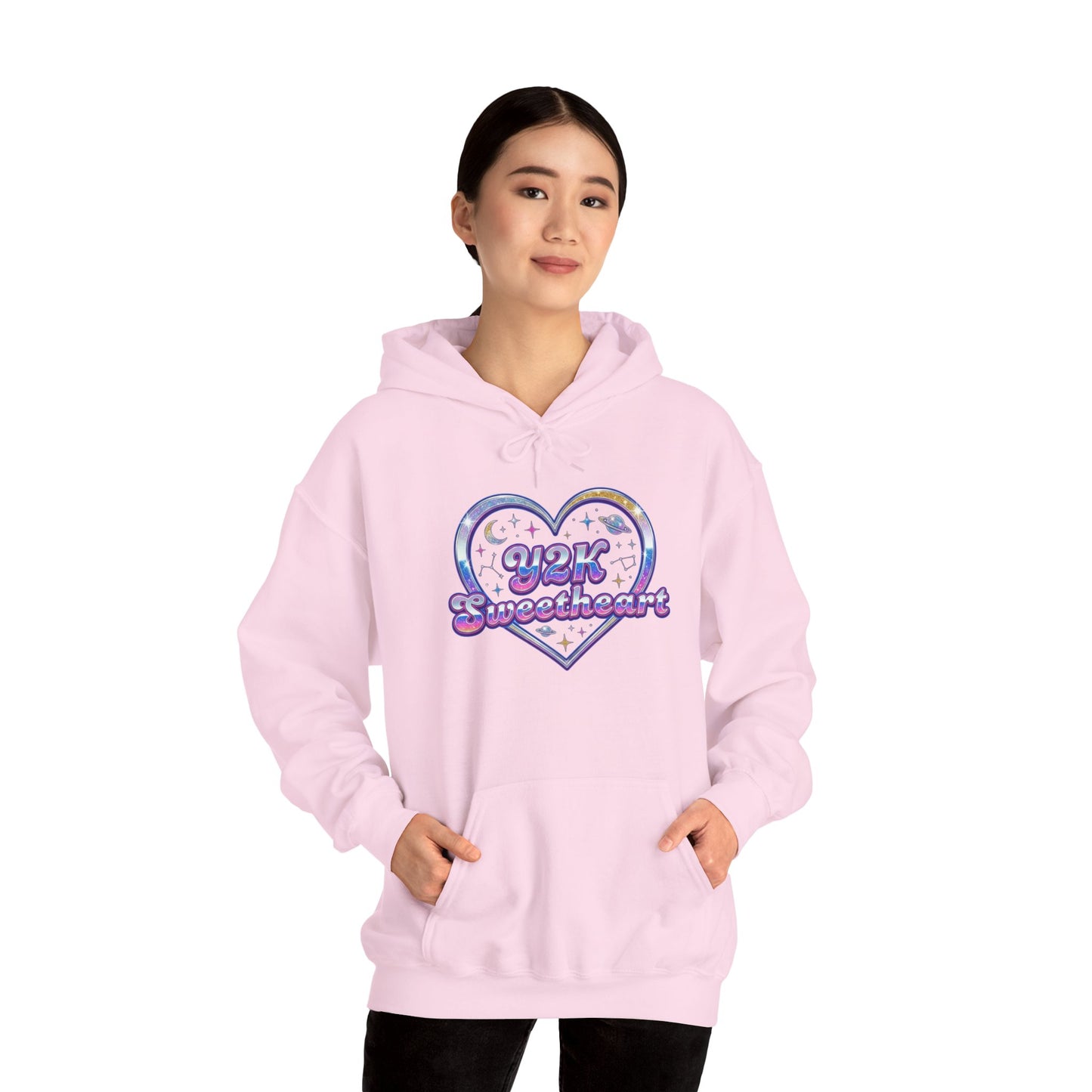 Y2K Sweetheart Classic Warmth Hoodie – Valentine Cozy Heart