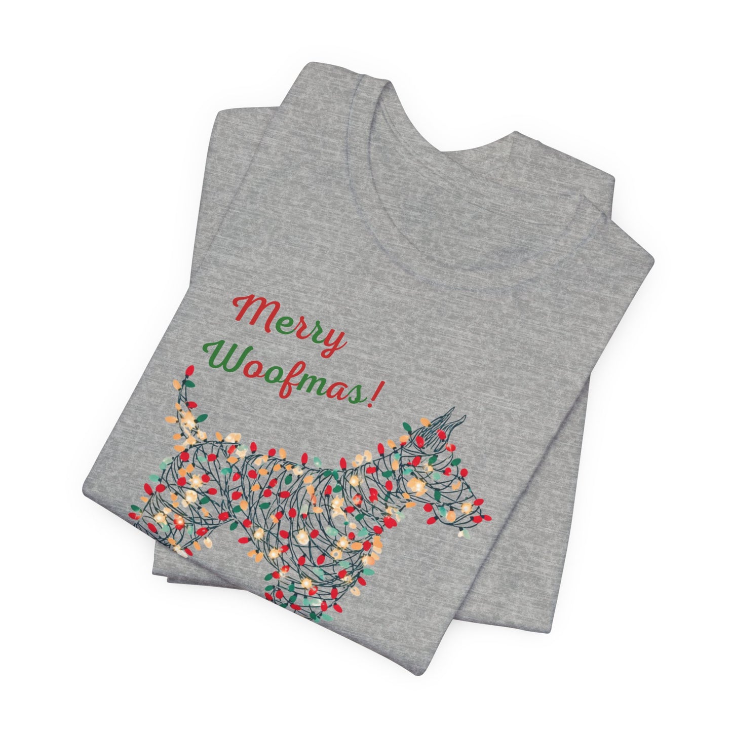Merry Woofmas! Dog Christmas Lights T-Shirt