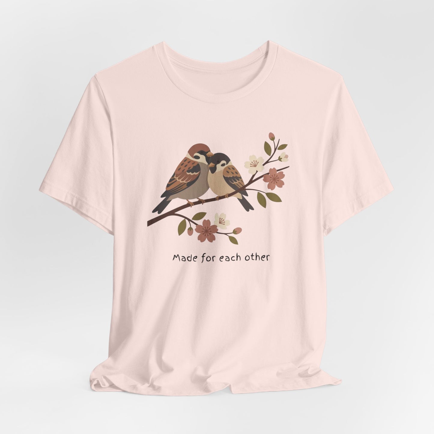 Made for Each Other Tee — Symbolic Expression with Birds