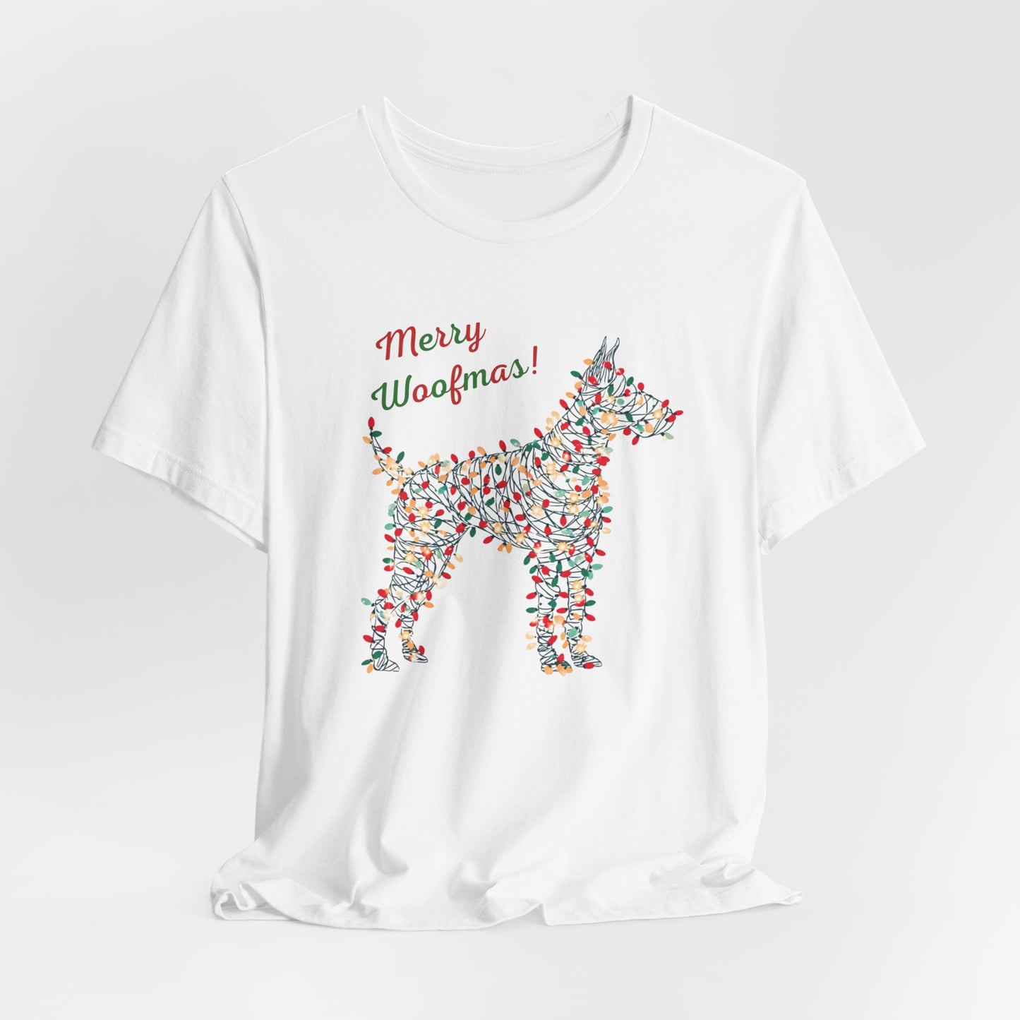 Merry Woofmas! Dog Christmas Lights T-Shirt
