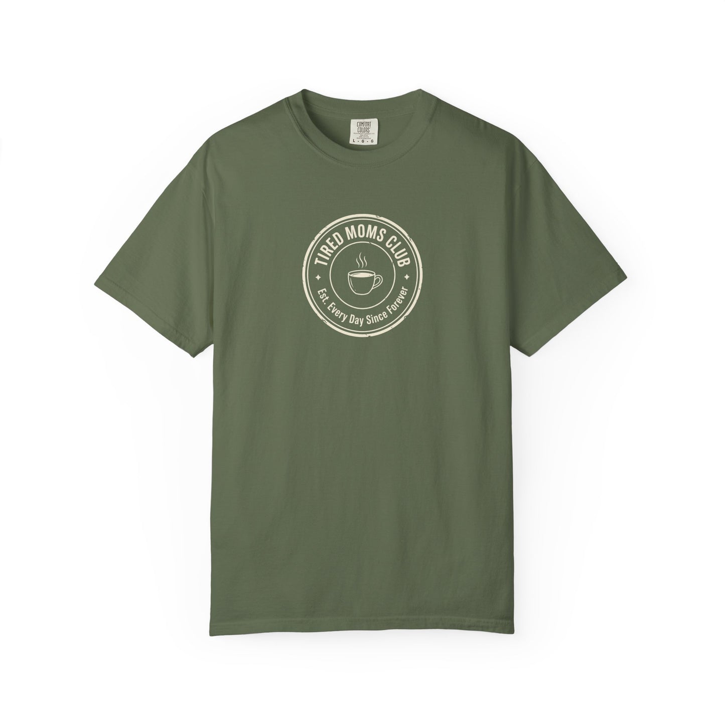 Tired Moms Club T-Shirt | Medium Center Print | Funny Mother's Day Tee | Relatable Mom Gift | Humor Mom Shirt | Gift from Kids