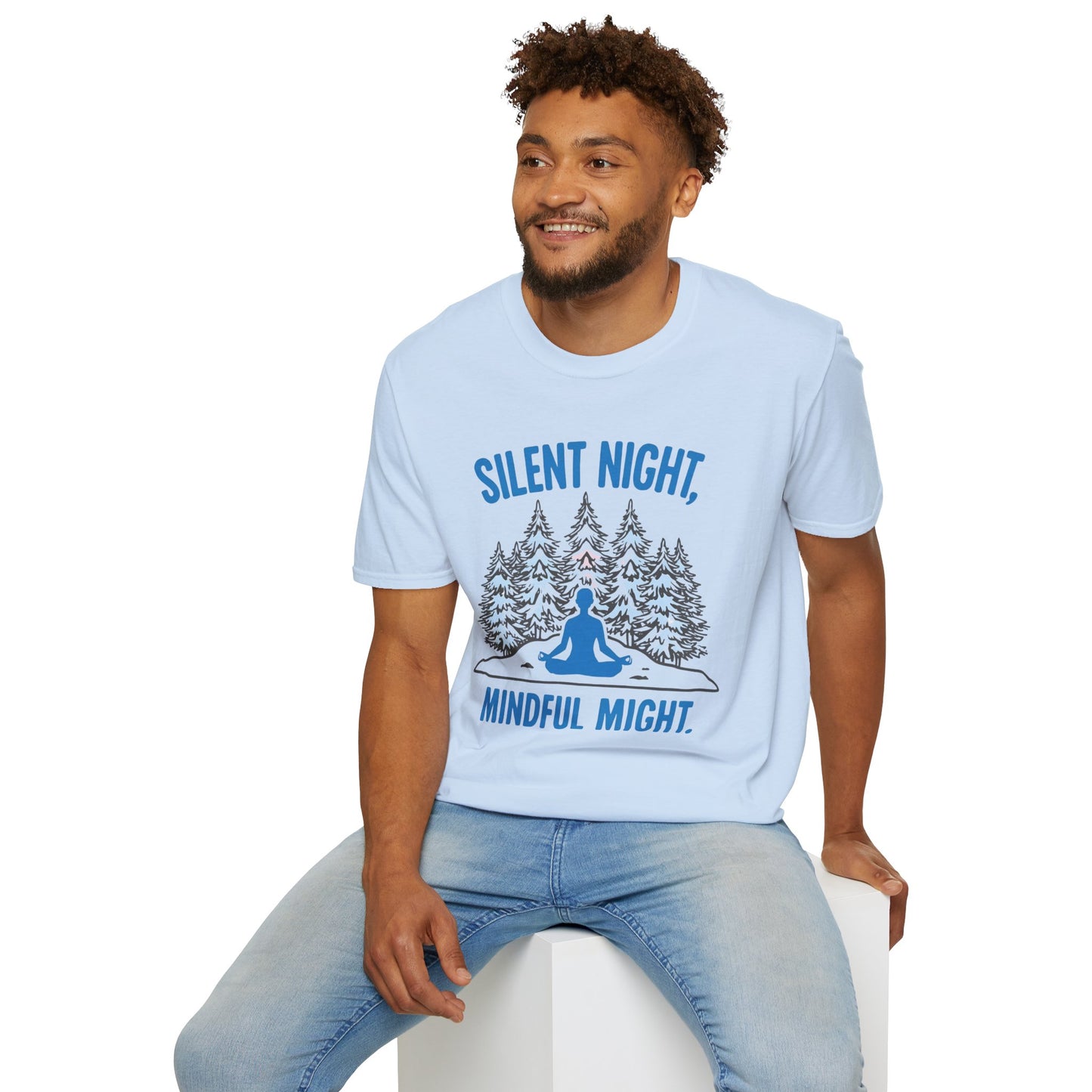 Silent Night, Mindful Might — Winter Meditation T-Shirt