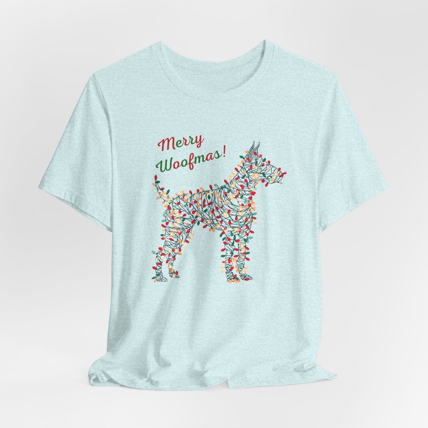 Merry Woofmas! Dog Christmas Lights T-Shirt