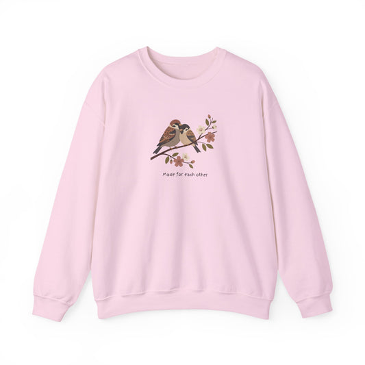 Made for Each Other Sweatshirt – Love Birds Valentine Crewneck