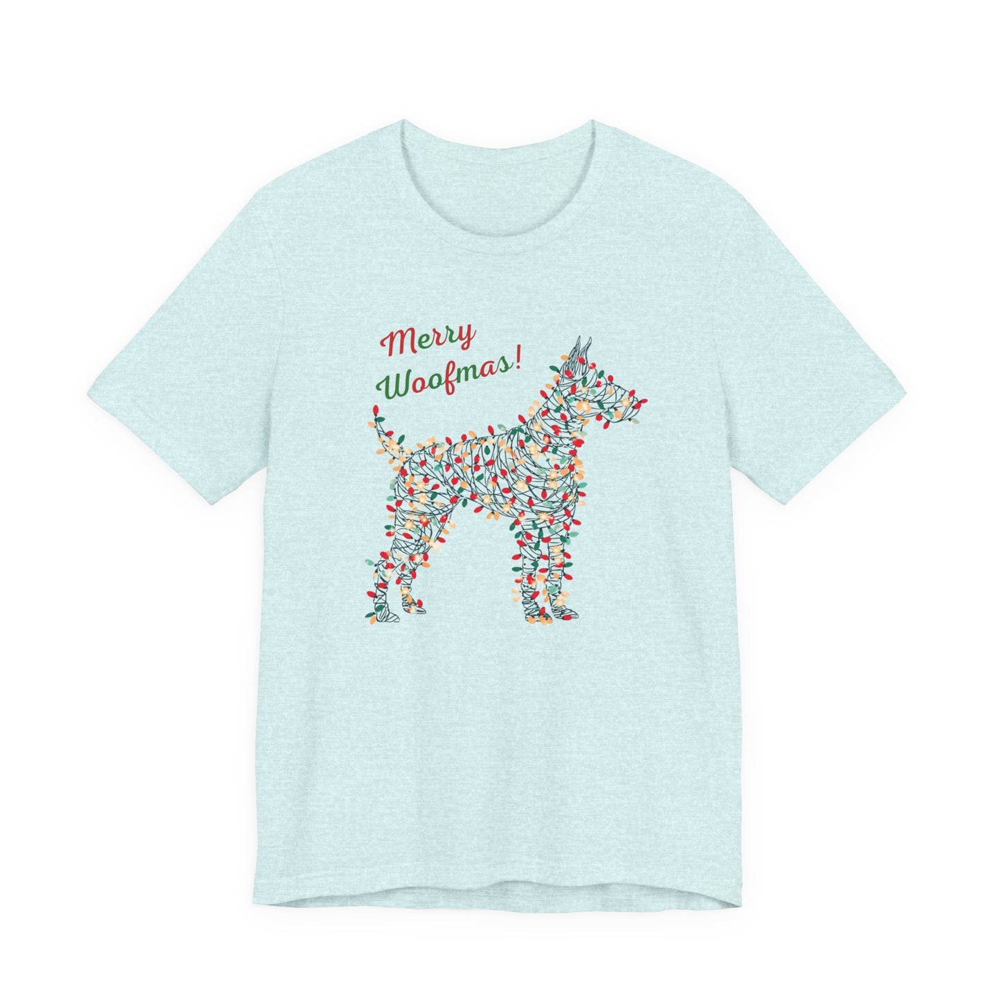 Merry Woofmas! Dog Christmas Lights T-Shirt