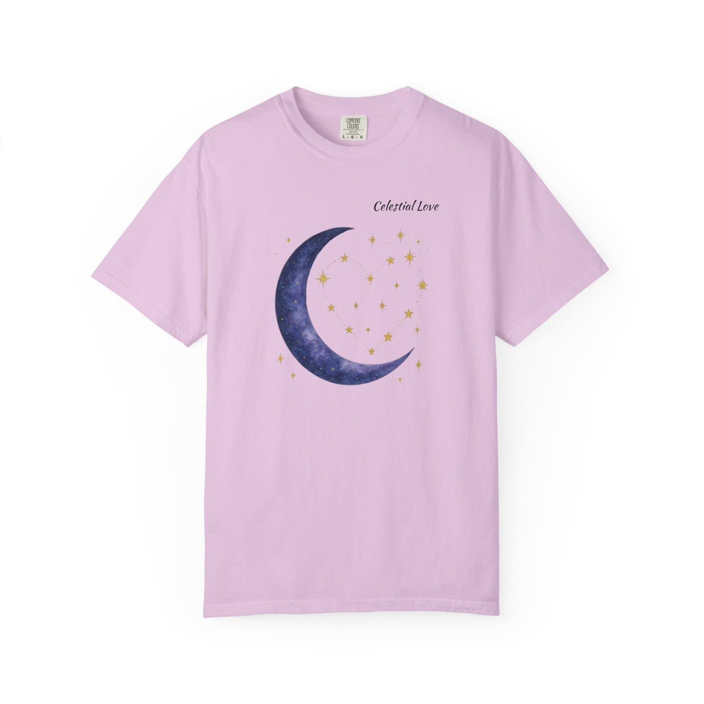 Celestial Love Tee – Moon & Stars Valentine Shirt