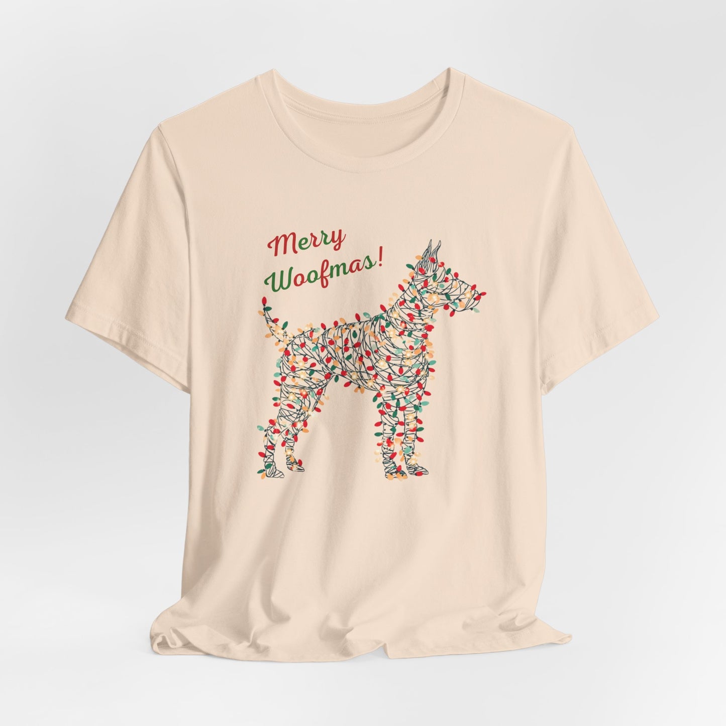 Merry Woofmas! Dog Christmas Lights T-Shirt