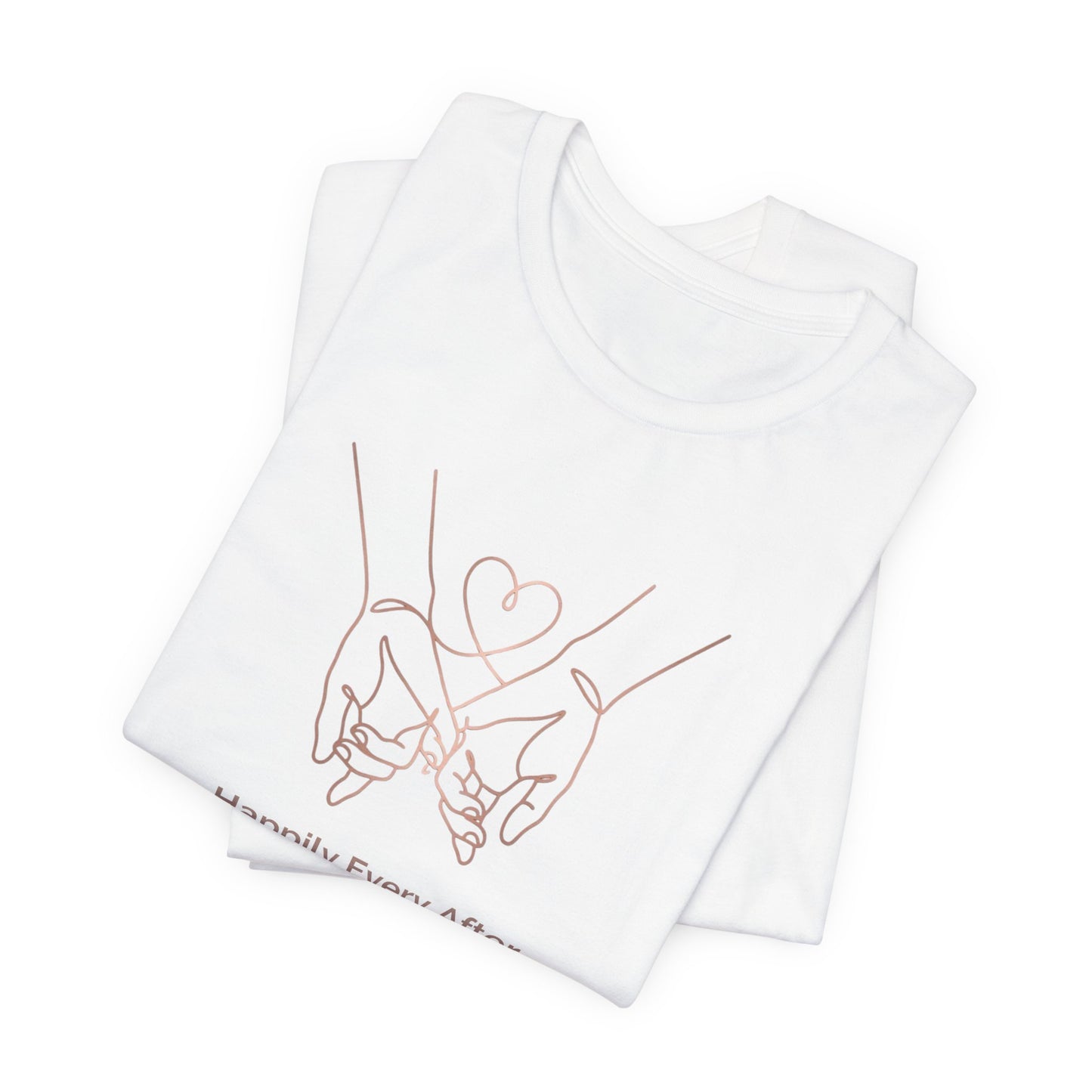 "Happily Ever After" Tee — Beautiful Line Art Love Bond