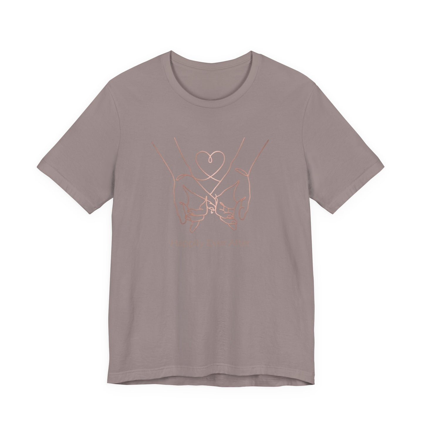 "Happily Ever After" Tee — Beautiful Line Art Love Bond