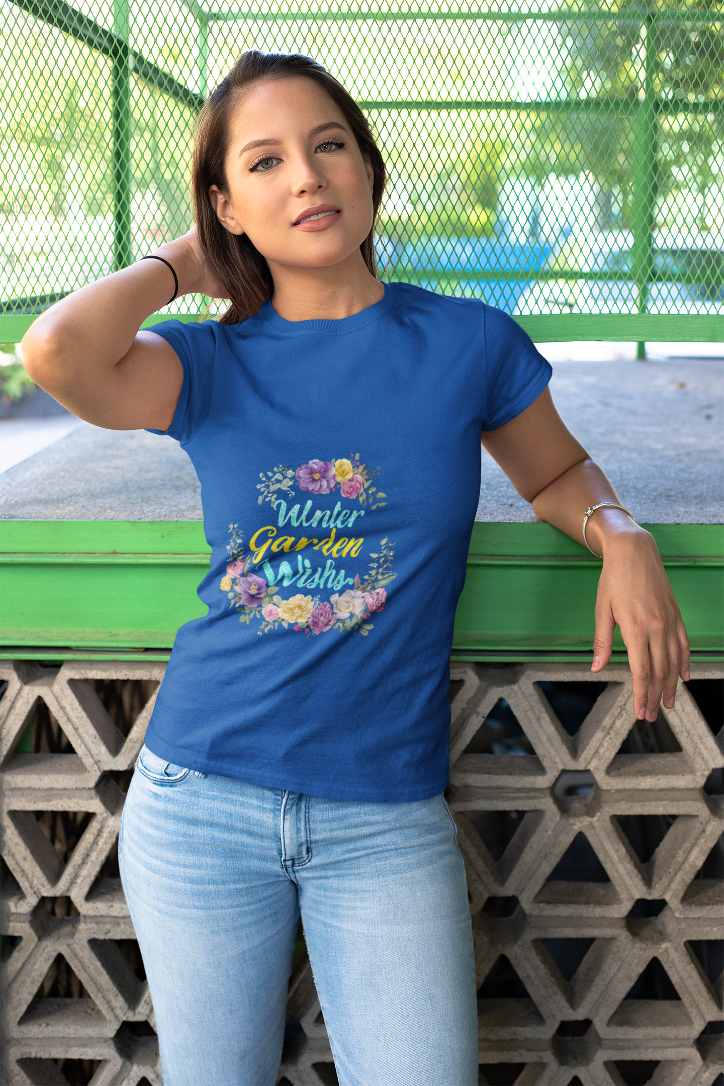 Winter Garden Wishes T-Shirt | Floral Winter Botanical Tee (Light Colors)