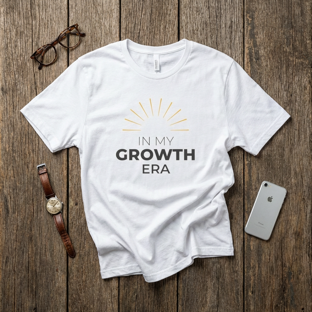 In My Growth Era T-Shirt | Bold Motivation Spring Tee for Women